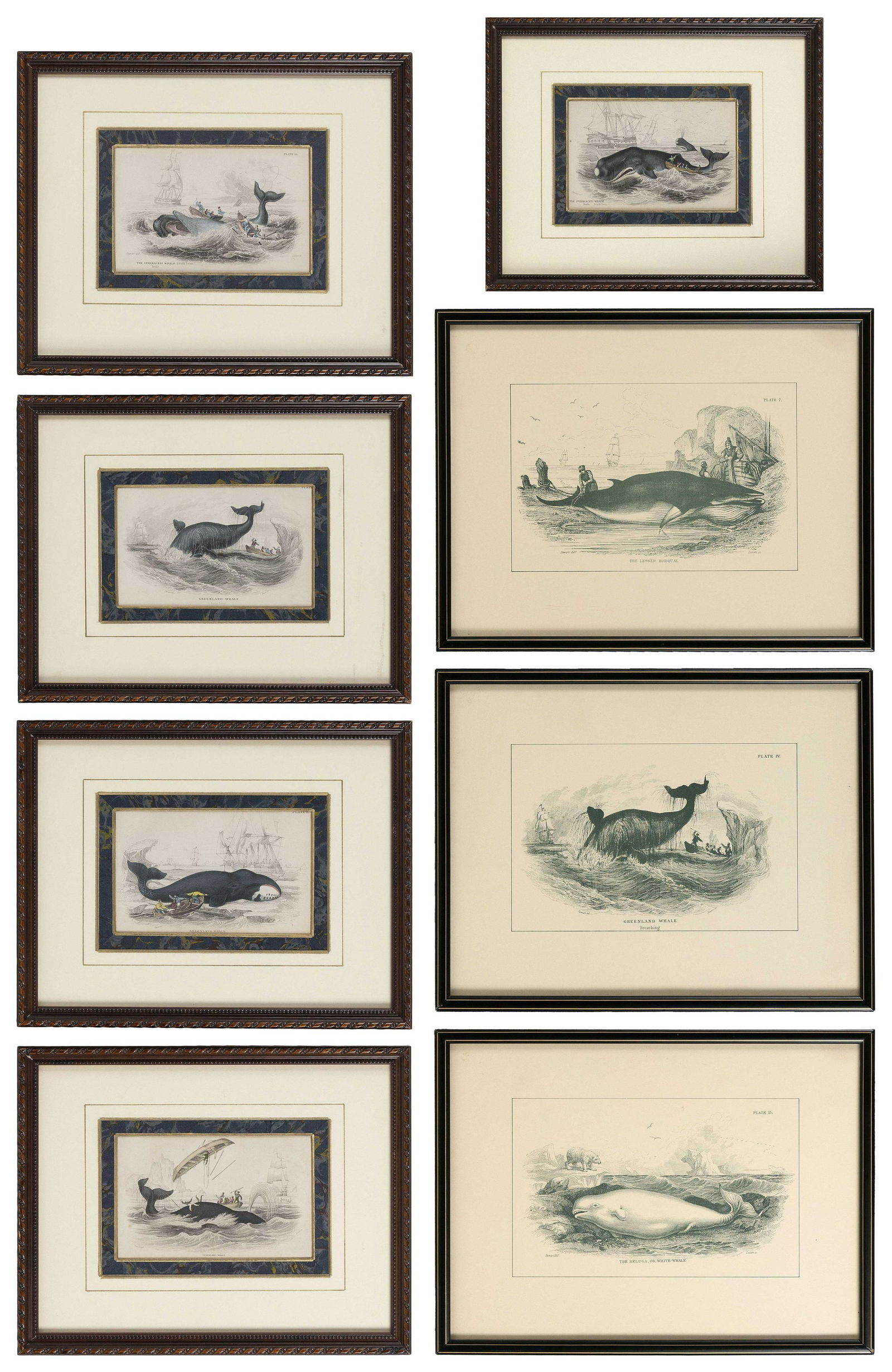 EIGHT WHALING ILLUSTRATIONS (1 of 3)