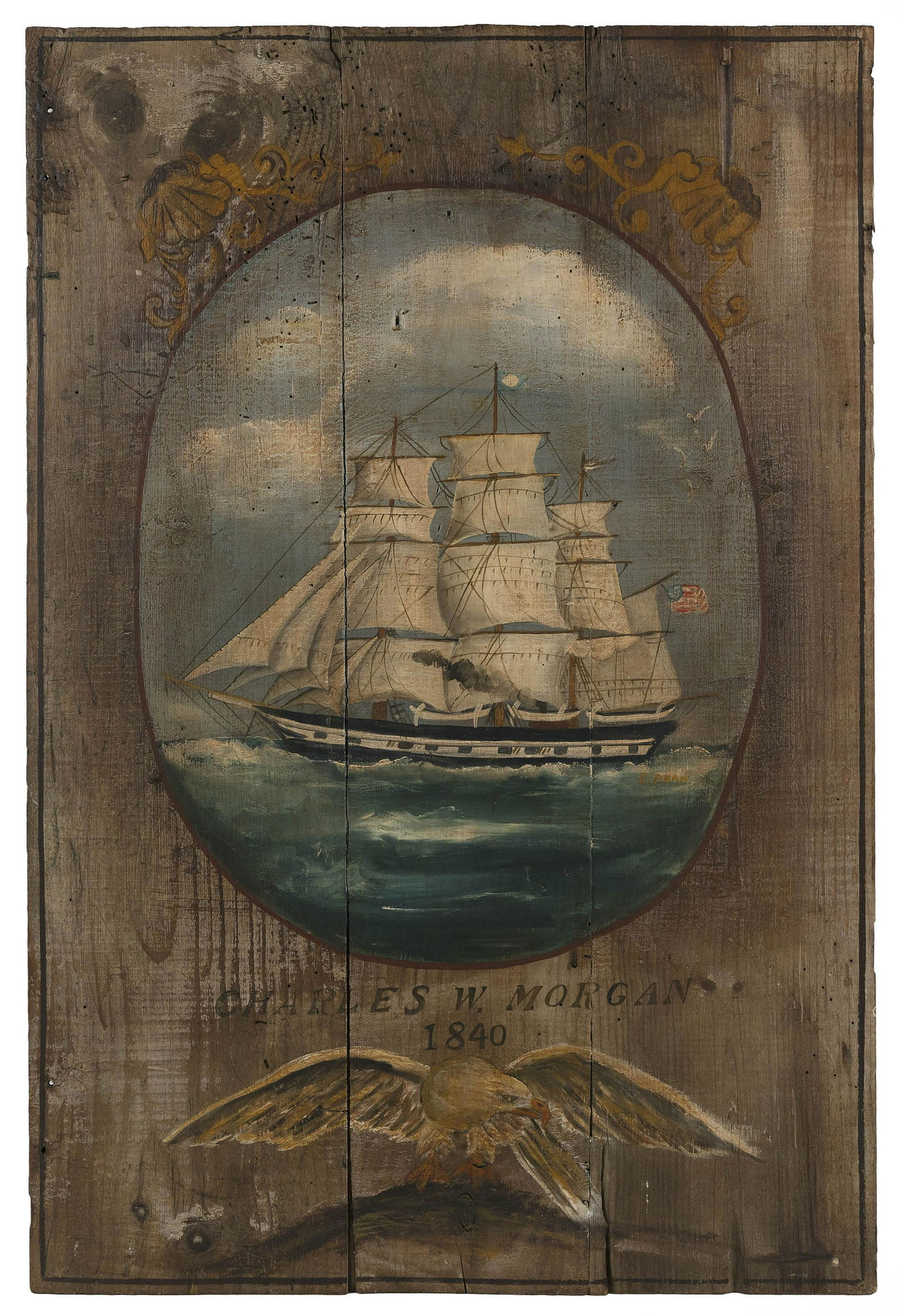 THREE ITEMS PERTAINING TO THE WHALESHIP "CHARLES W. (1 of 2)