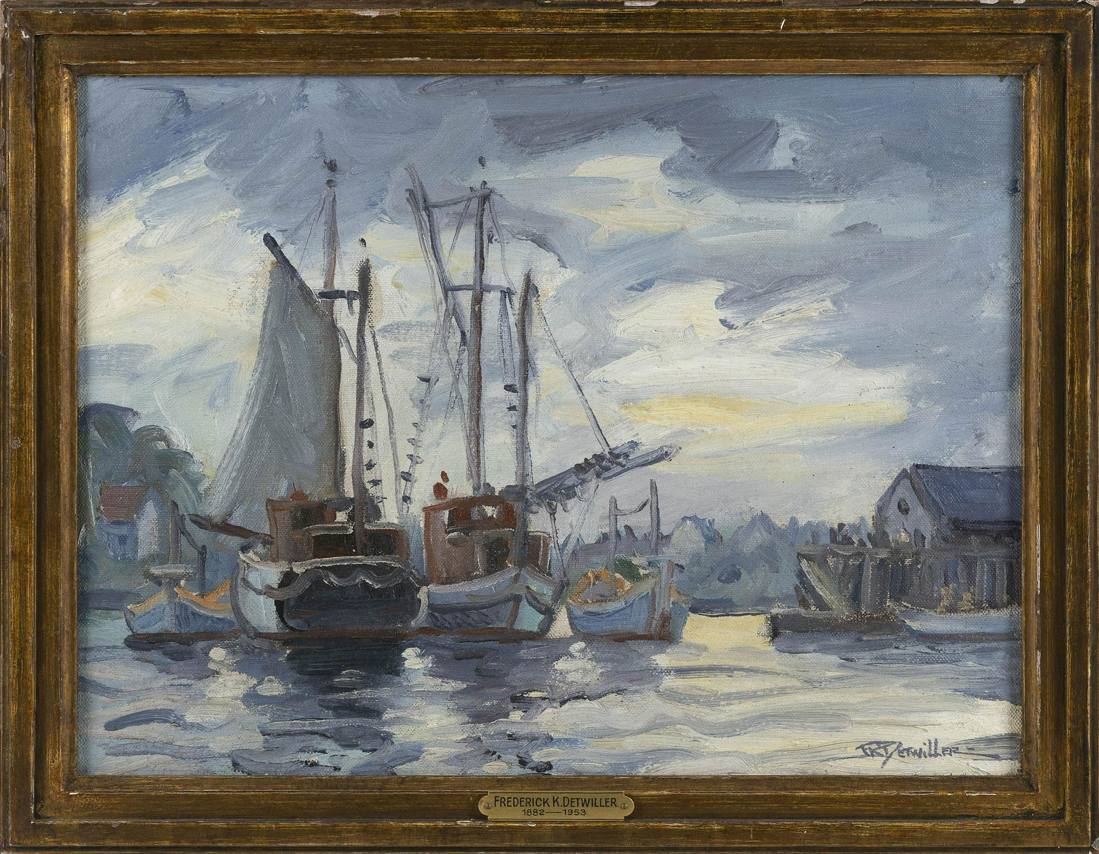 FREDERICK KNECHT DETWILLER (New York/Maine, 1882-1953), (1 of 2)