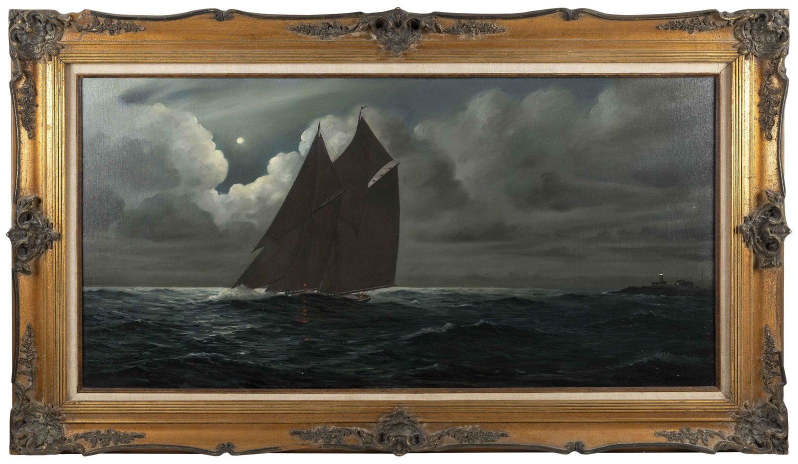 ARMAND SINDONI (Massachusetts, 1929-2002), Sailboat (1 of 2)