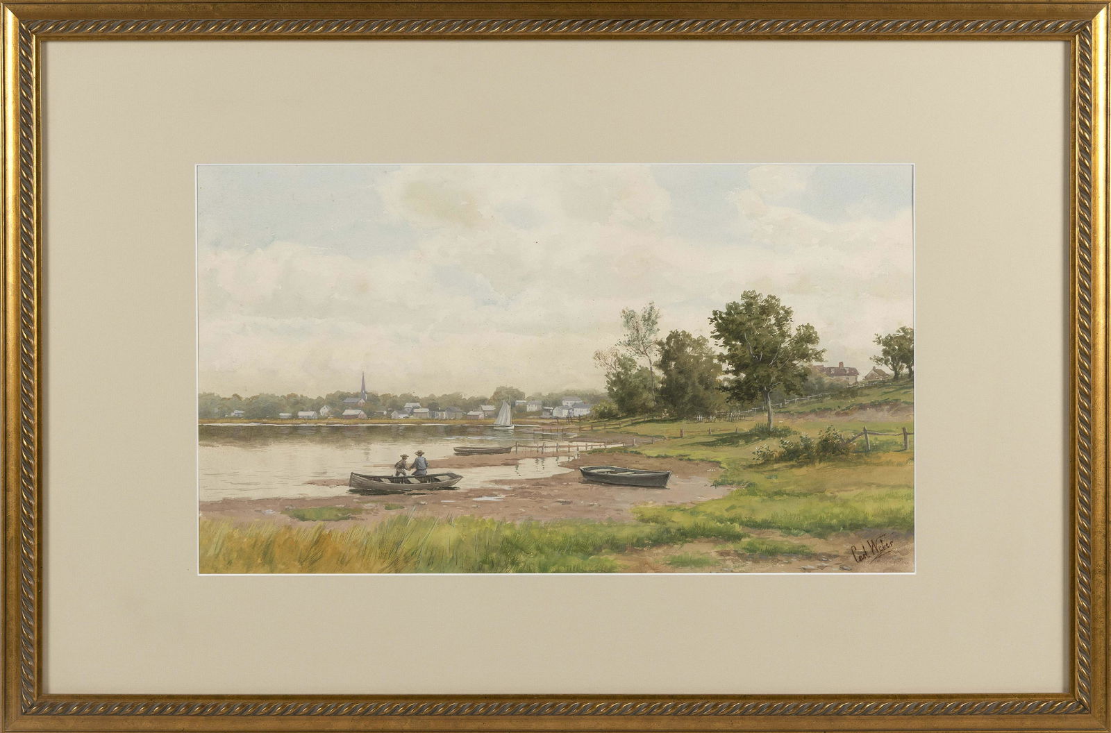 CARL PHILIPP WEBER (Pennsylvania/Germany, 1849-1922), (1 of 2)