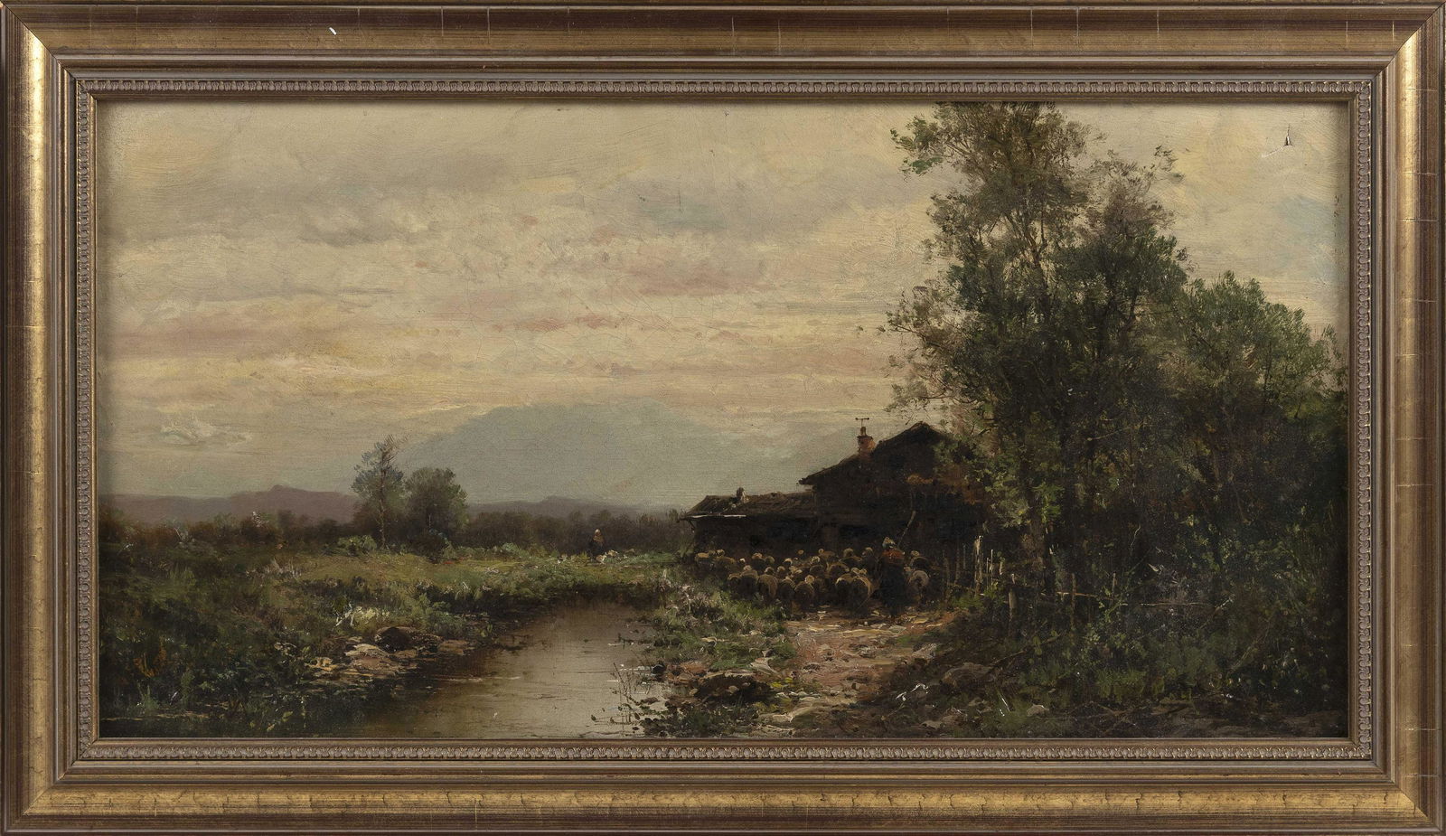 AMERICAN SCHOOL (19th Century,), Pastoral landscape (1 of 2)