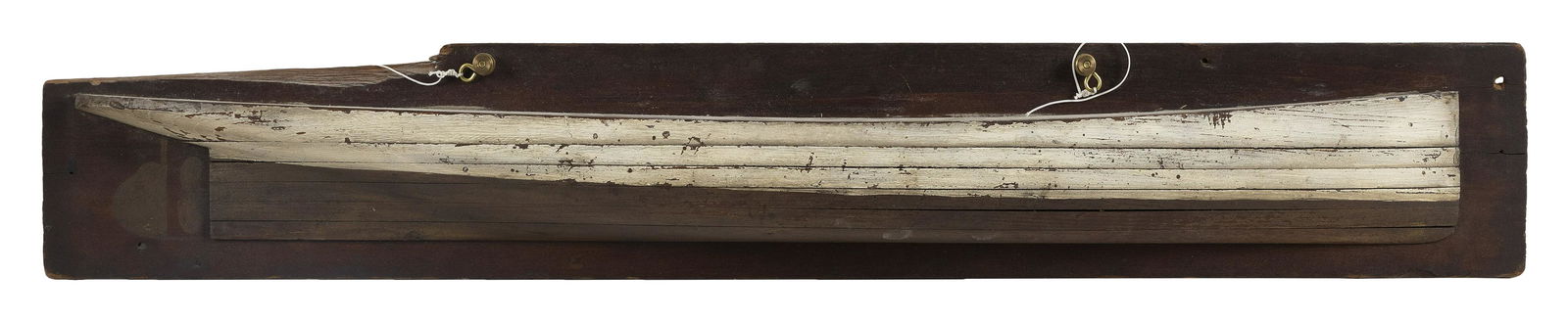 MOUNTED BUILDER’S HALF HULL MODEL OF A MOTOR (1 of 1)