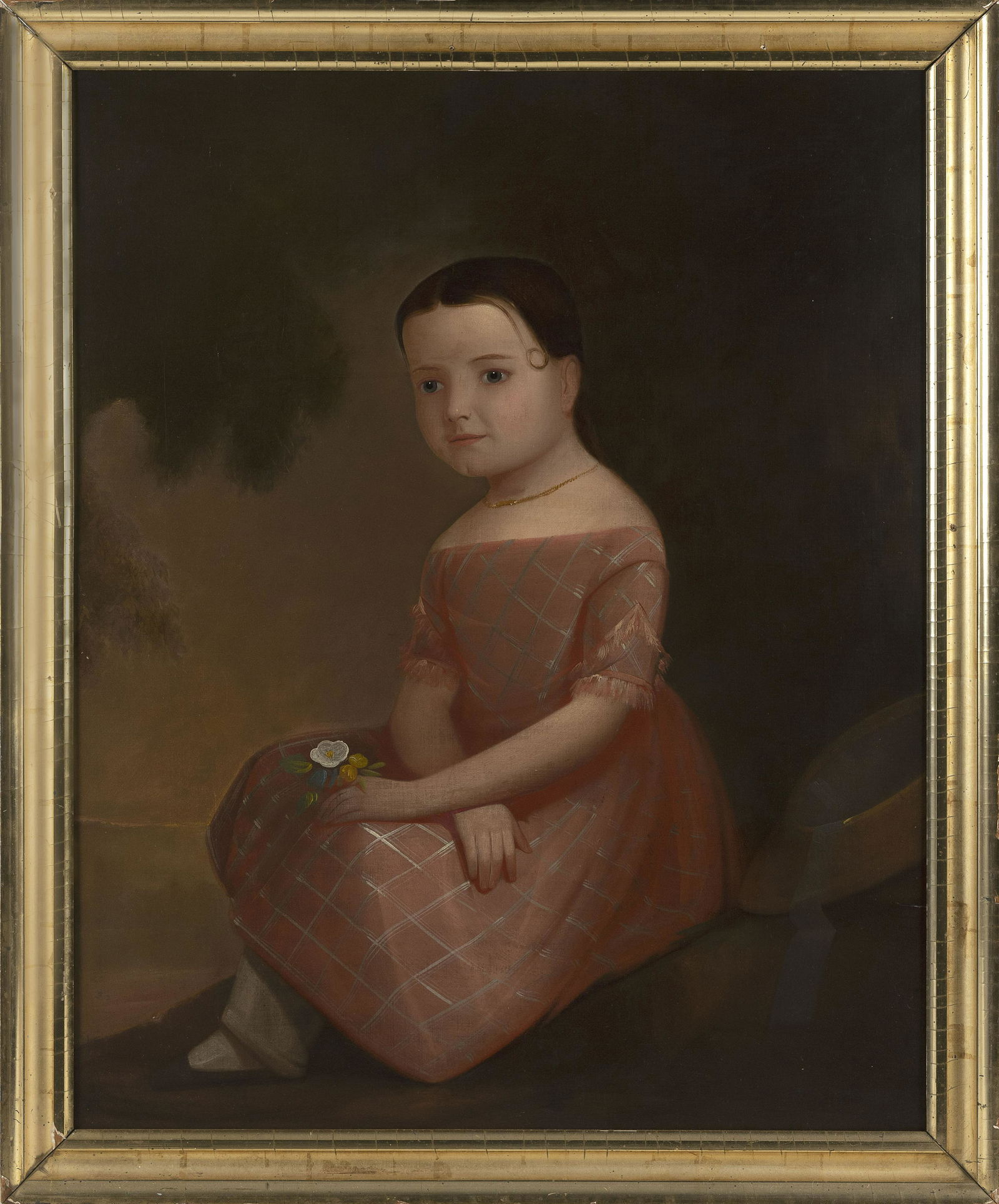AMERICAN SCHOOL (Mid-19th Century,), Portrait of a (1 of 2)