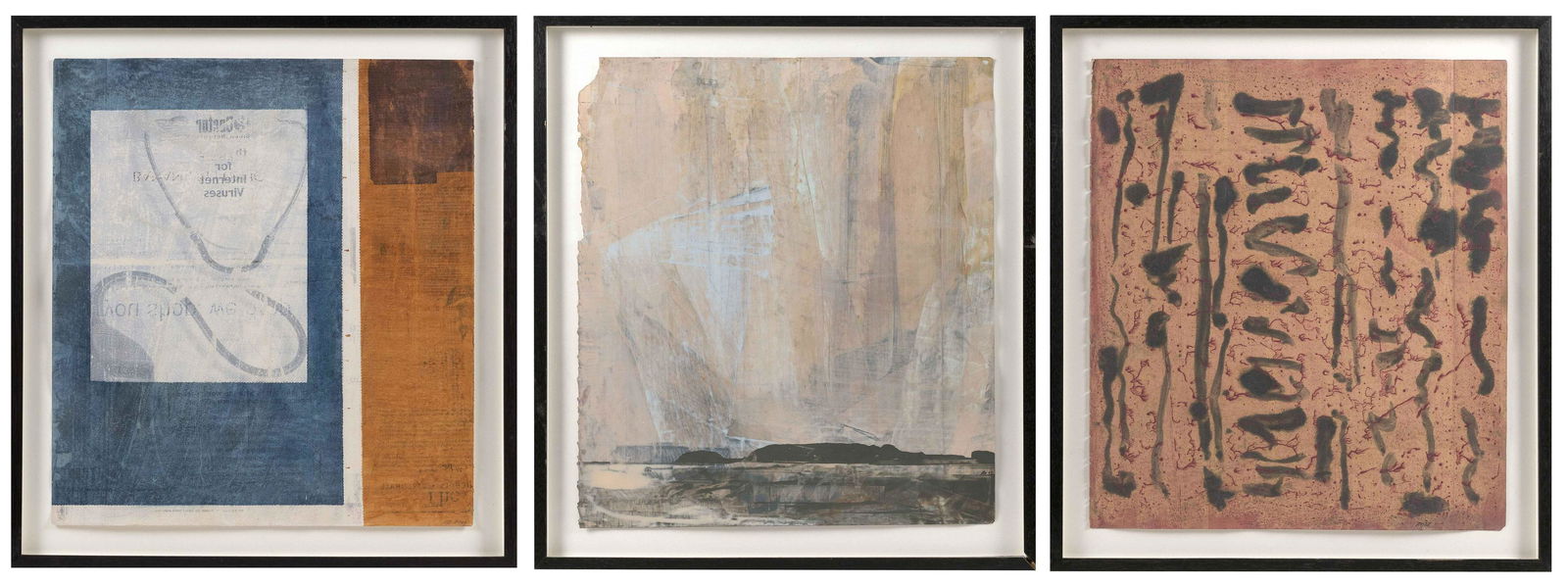 RICHARD ORIENT (America, b. 1977), Three abstracts., (1 of 3)