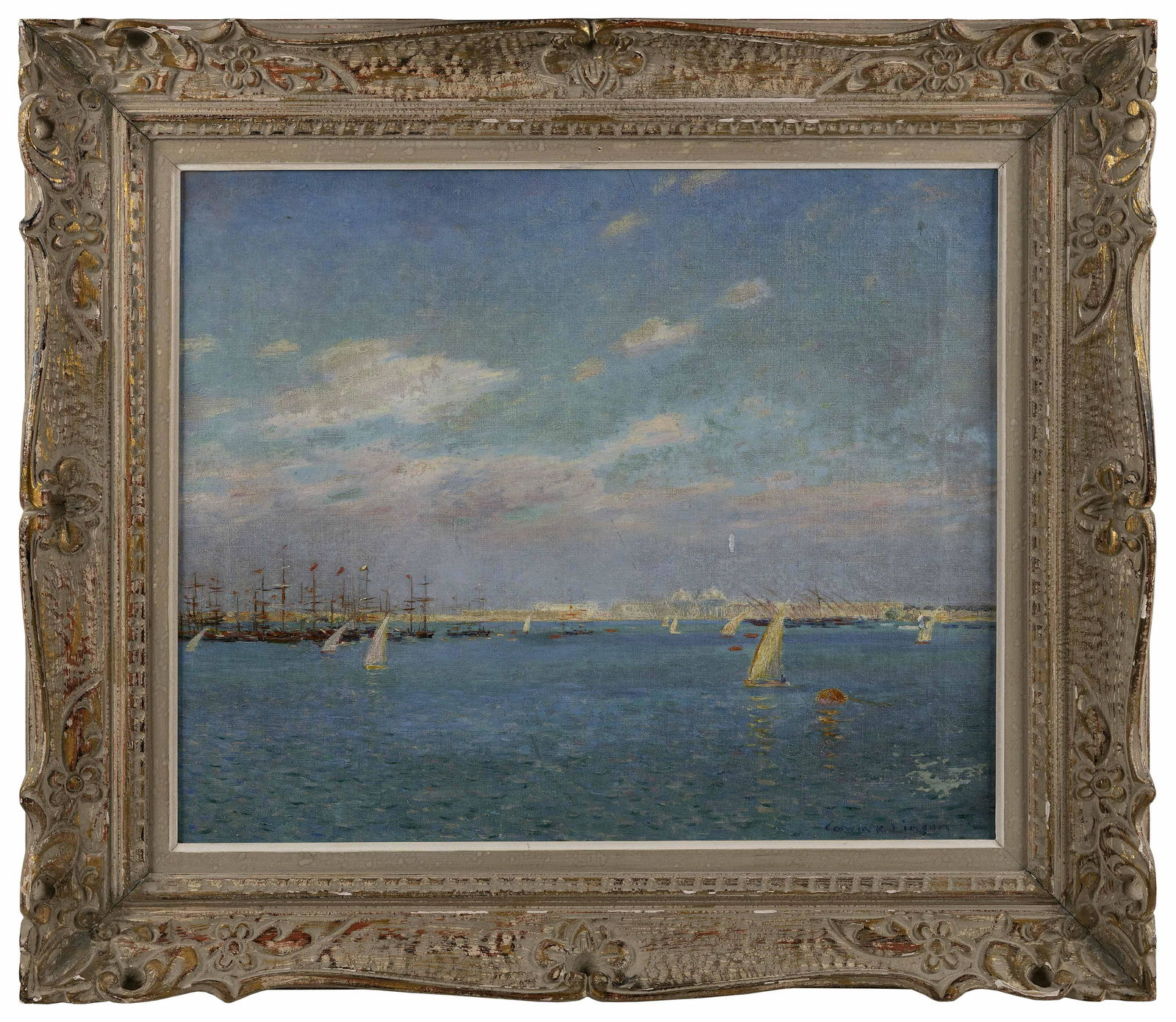 CORWIN KNAPP LINSON (New Jersey, 1864-1934), Sailboats (1 of 2)