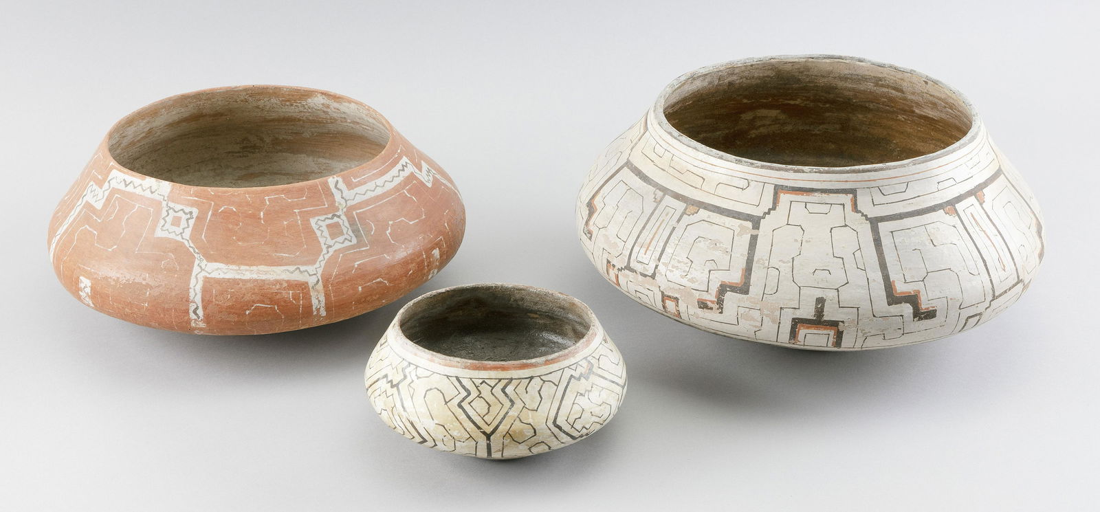 THREE SHIPIBO POTTERY BOWLS Peru Heights from 3” (1 of 1)