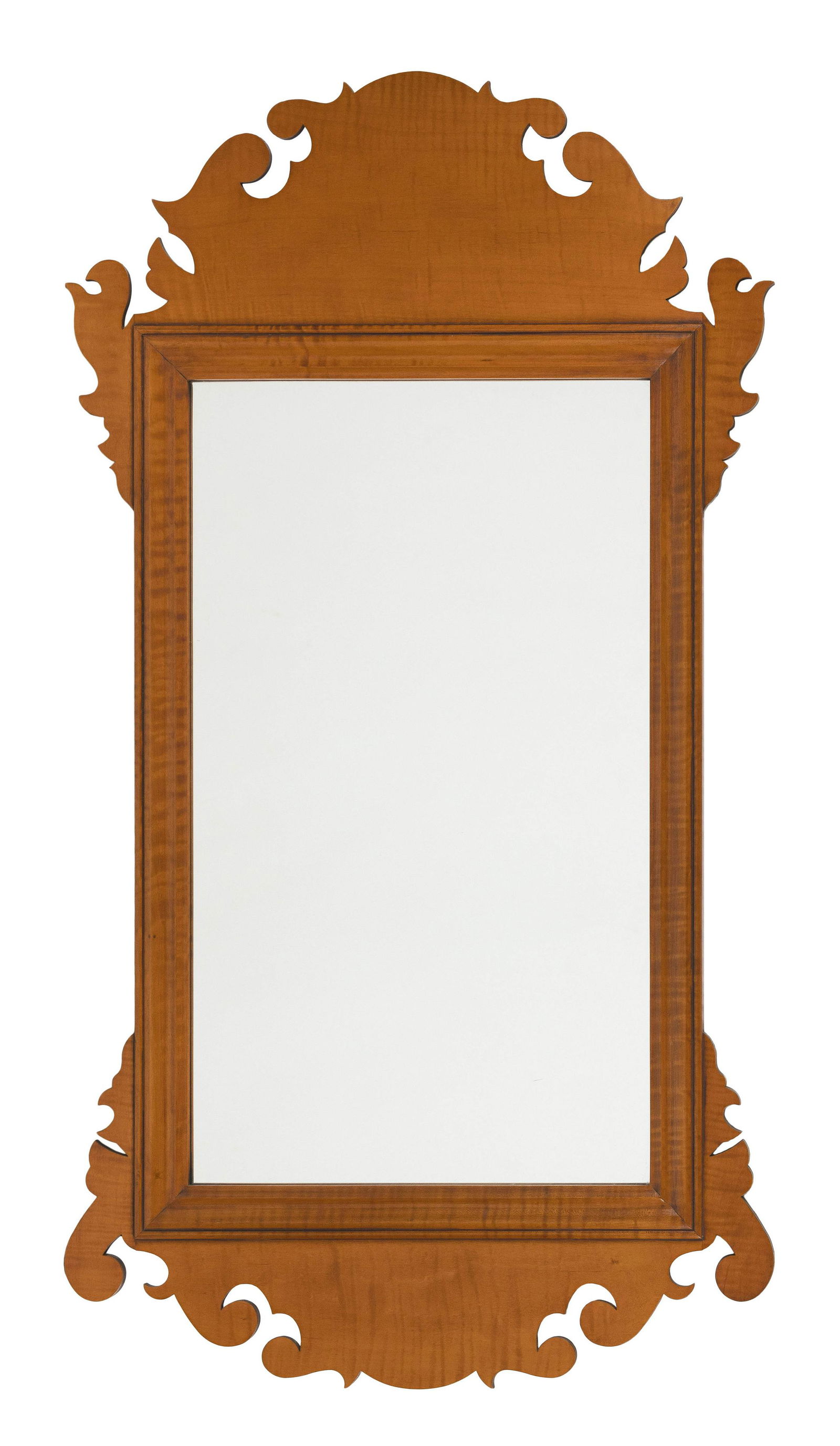 ELDRED WHEELER CHIPPENDALE-STYLE MIRROR Massachusetts, 20th Century Height 37”. Width 20” (1 of 3)