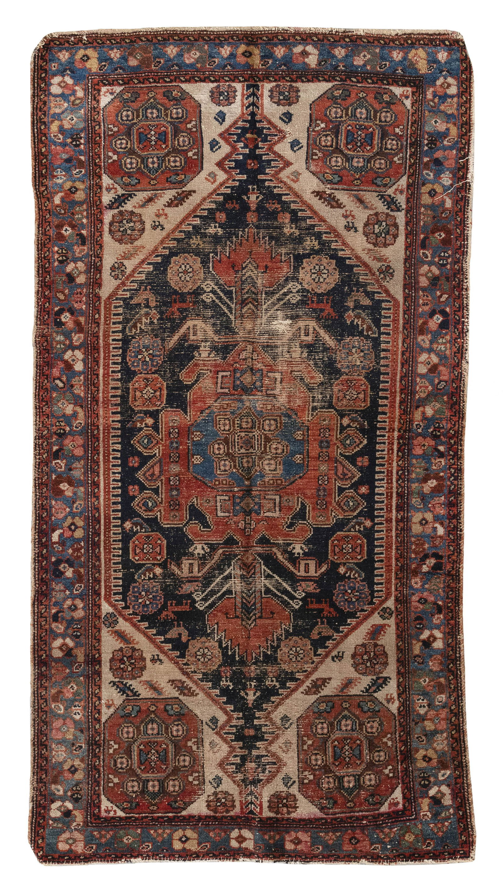 HAMADAN RUG: 3’4” X 6’3” Early 20th Century (1 of 1)