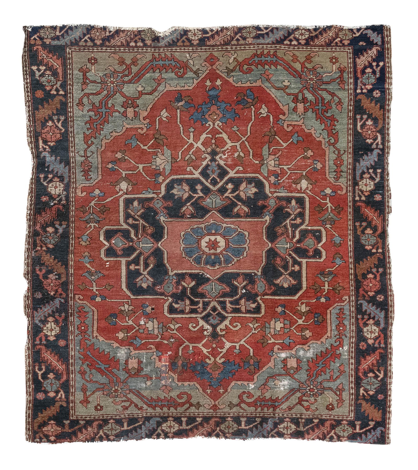 SERAPI RUG: 5’8” X 6’11” 19th Century (1 of 2)