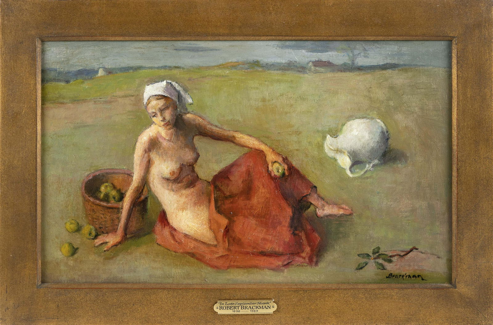 ROBERT BRACKMAN (New York/Connecticut, 1898-1980), “In Late September Noank”., Oil on (1 of 2)