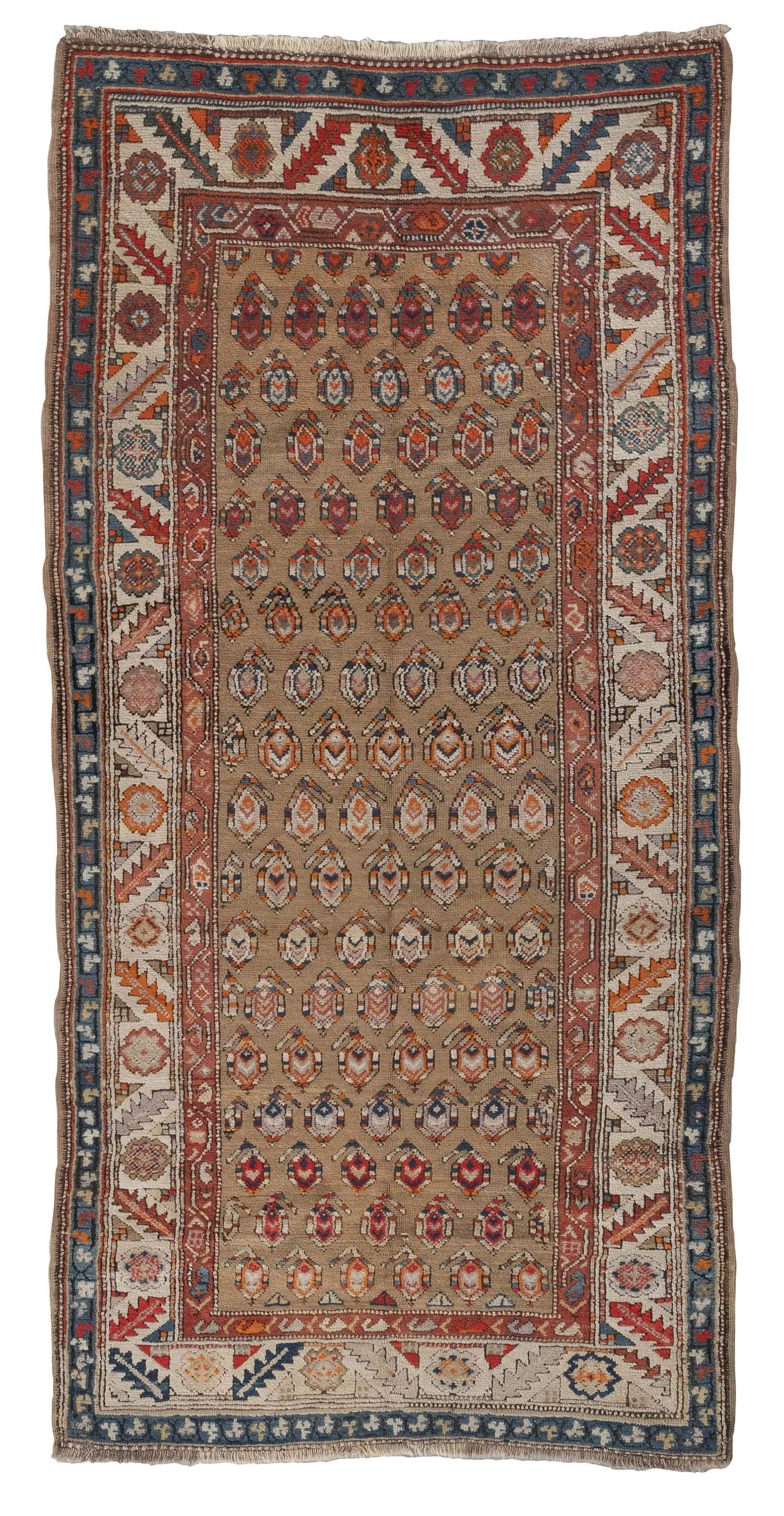 TURKISH LONG RUG: 3’8” X 7’4” First Half of the 20th Century (1 of 3)