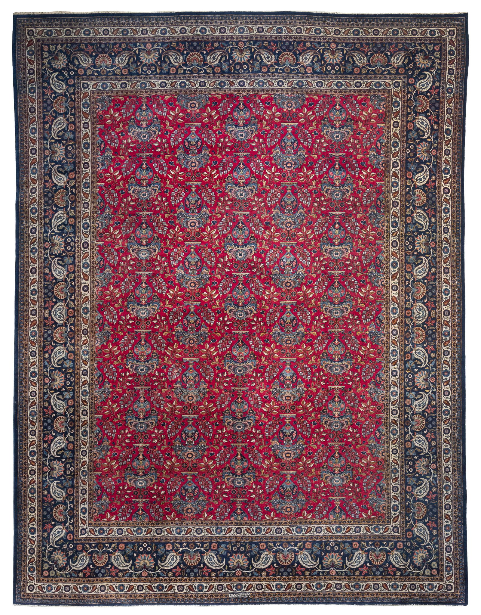 KESHAN RUG: 8’9” X 11’7” Mid-20th Century (1 of 3)