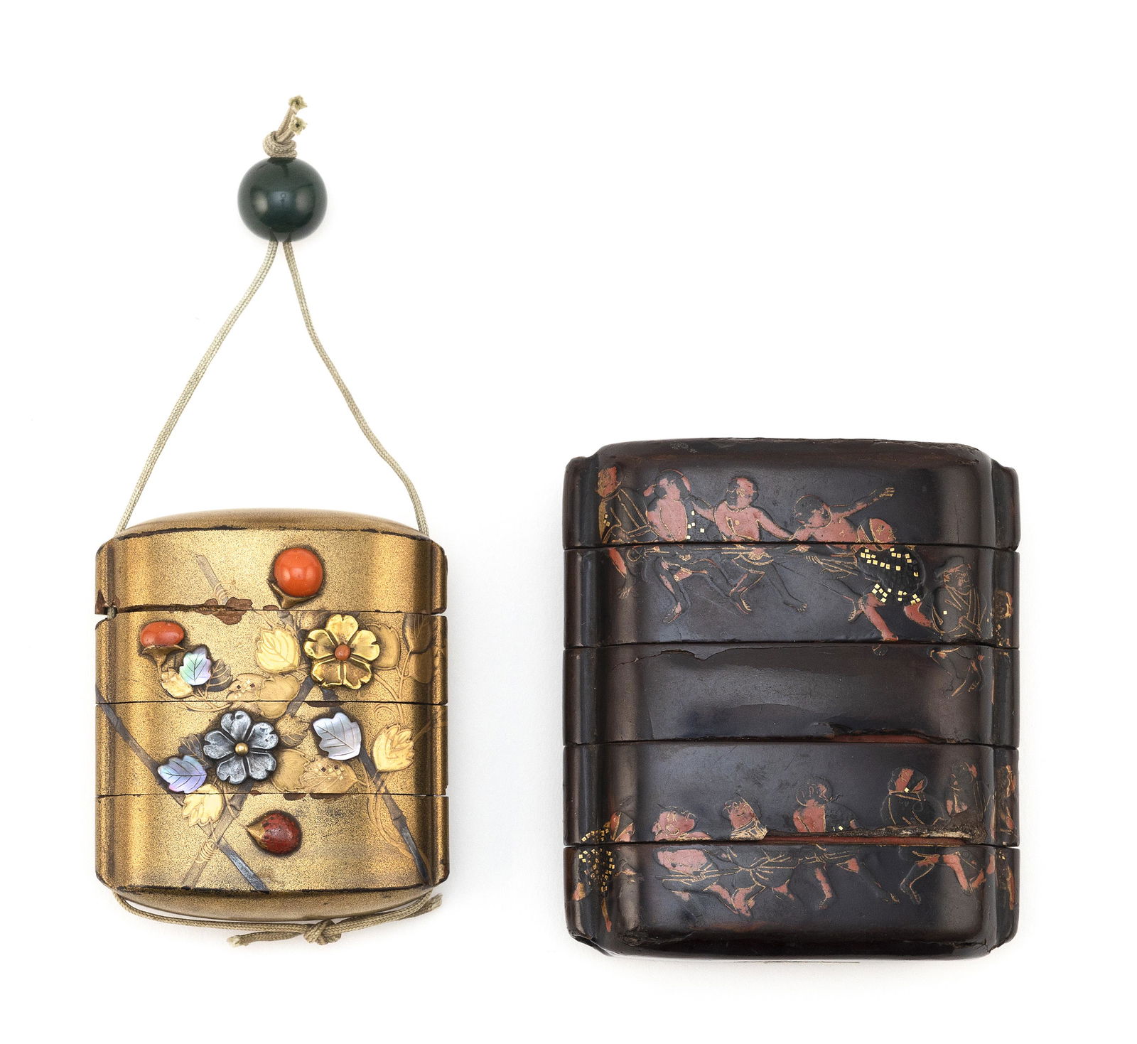 TWO JAPANESE INRO Meiji Period (1 of 2)