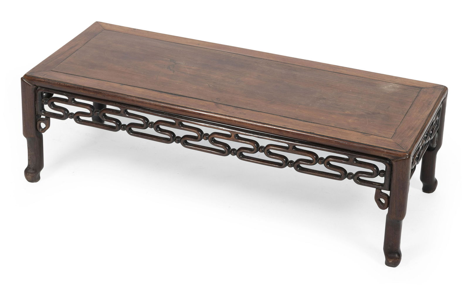 CHINESE ROSEWOOD LOW TABLE Late 19th/Early 20th Century Height 12”. Length 38”. Width (1 of 8)