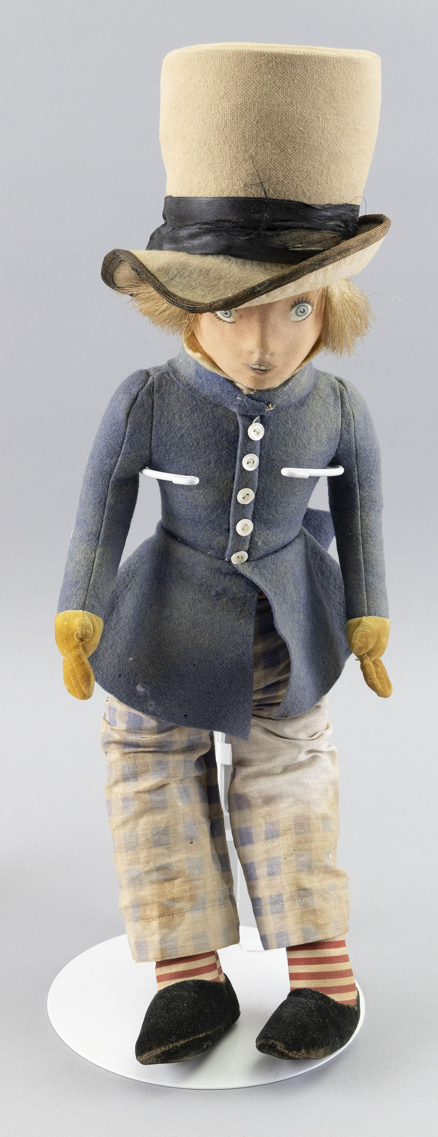 DEAN’S RAG BOOK MAD HATTER DOLL England, 20th Century Height 18.5”. (1 of 3)