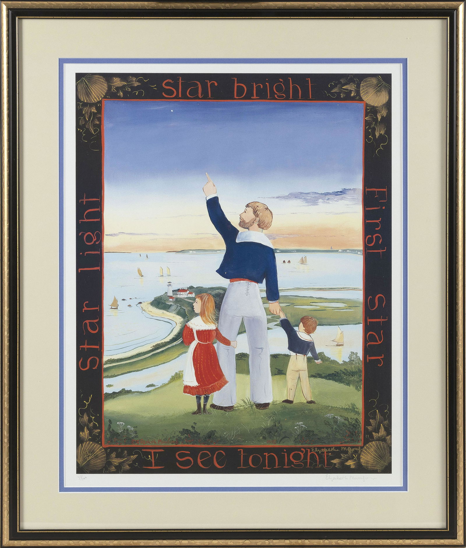 ELIZABETH MUMFORD (Massachusetts, 1950-2020), "Star light, Star bright, First star I see tonight"., (1 of 2)