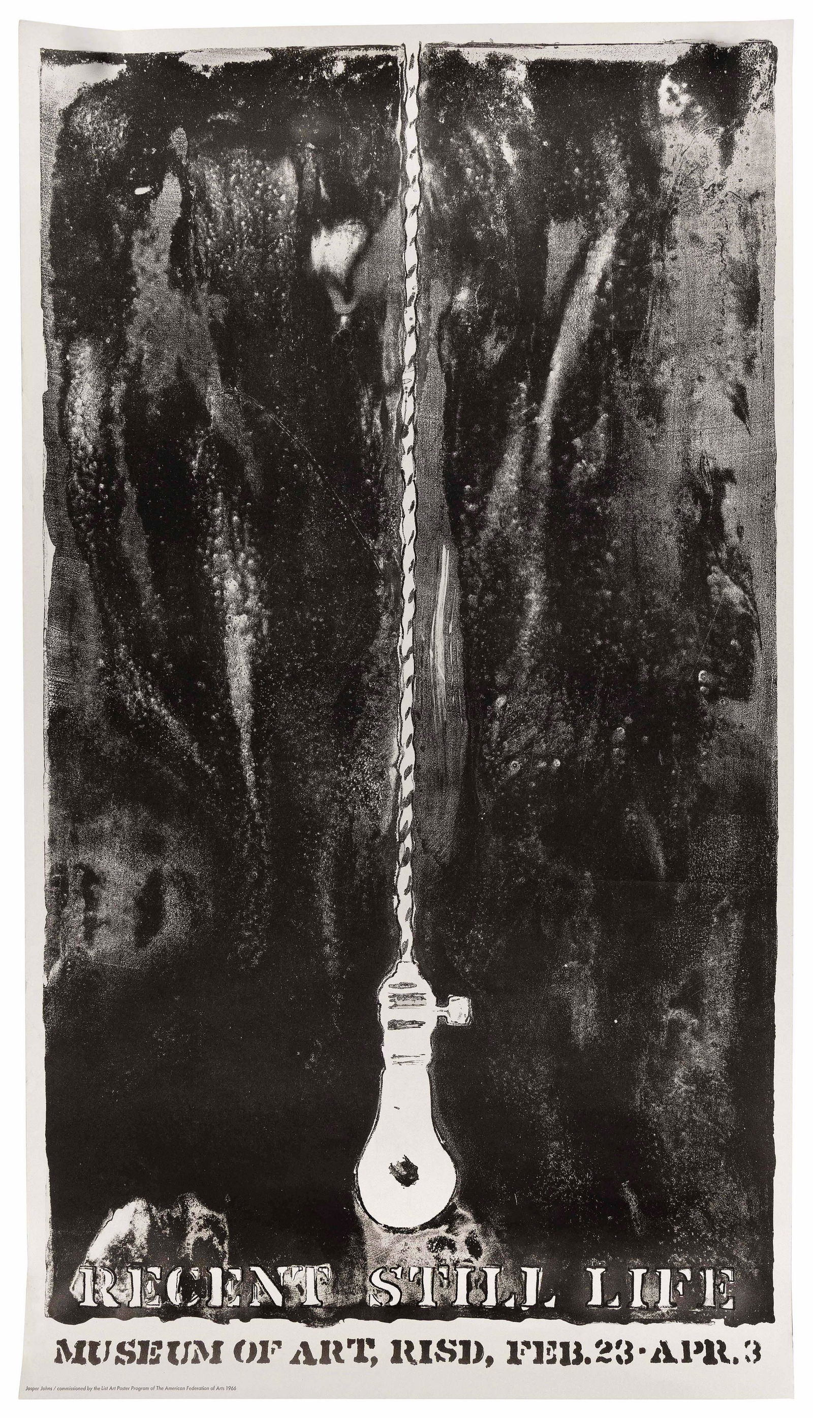 JASPER JOHNS (New York, b. 1930), “Recent Still Life”., Lithograph, 35” x 20” (1 of 1)