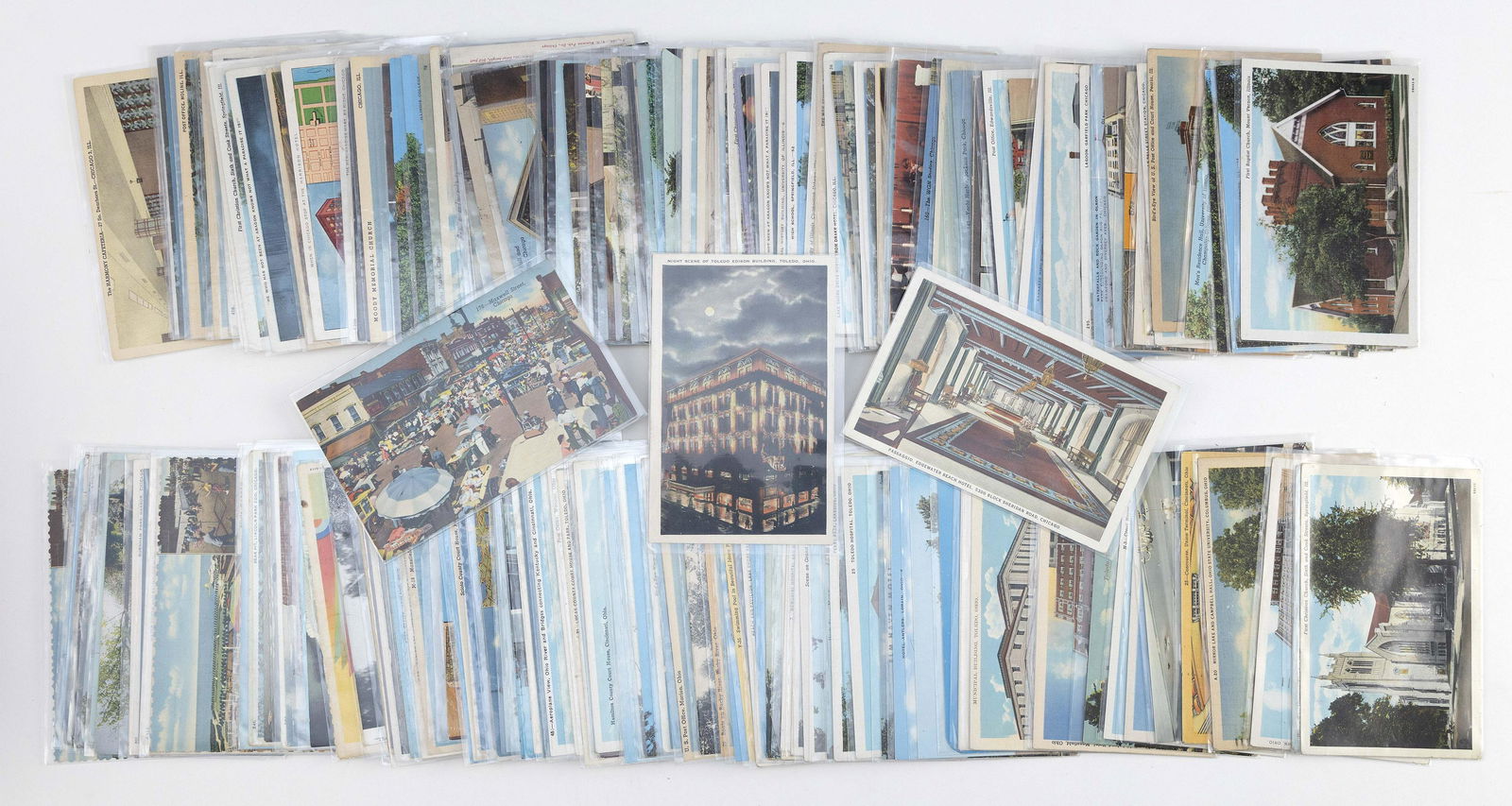 (VIEW) ILLINOIS (117) AND OHIO (61): 178 POSTCARDS Early to Late 20th Century (1 of 1)