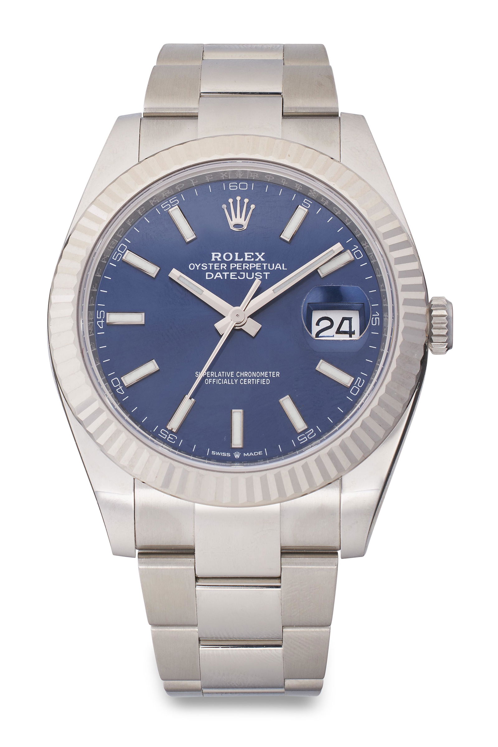 ROLEX PERPETUAL DATEJUST STAINLESS STEEL WATCH (1 of 1)