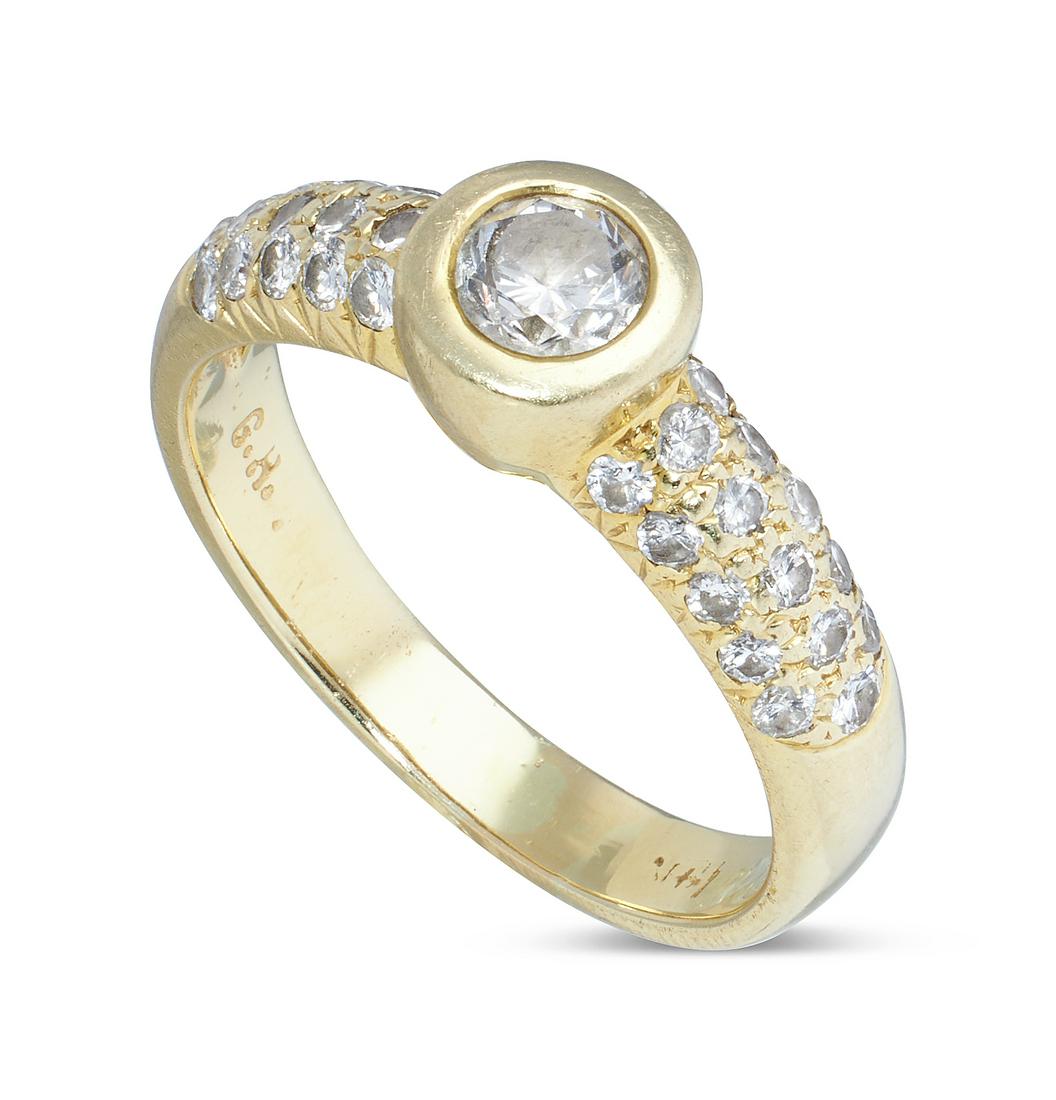 14KT YELLOW GOLD AND DIAMOND RING Approx. 2.84 total dwt. (1 of 1)