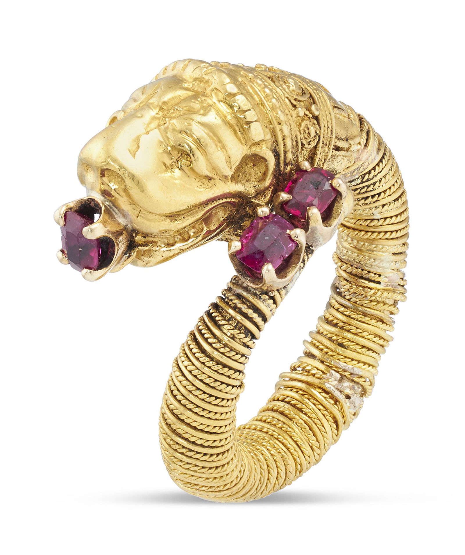 18KT YELLOW GOLD AND RUBY RING Approx. 10.00 total dwt. (1 of 1)