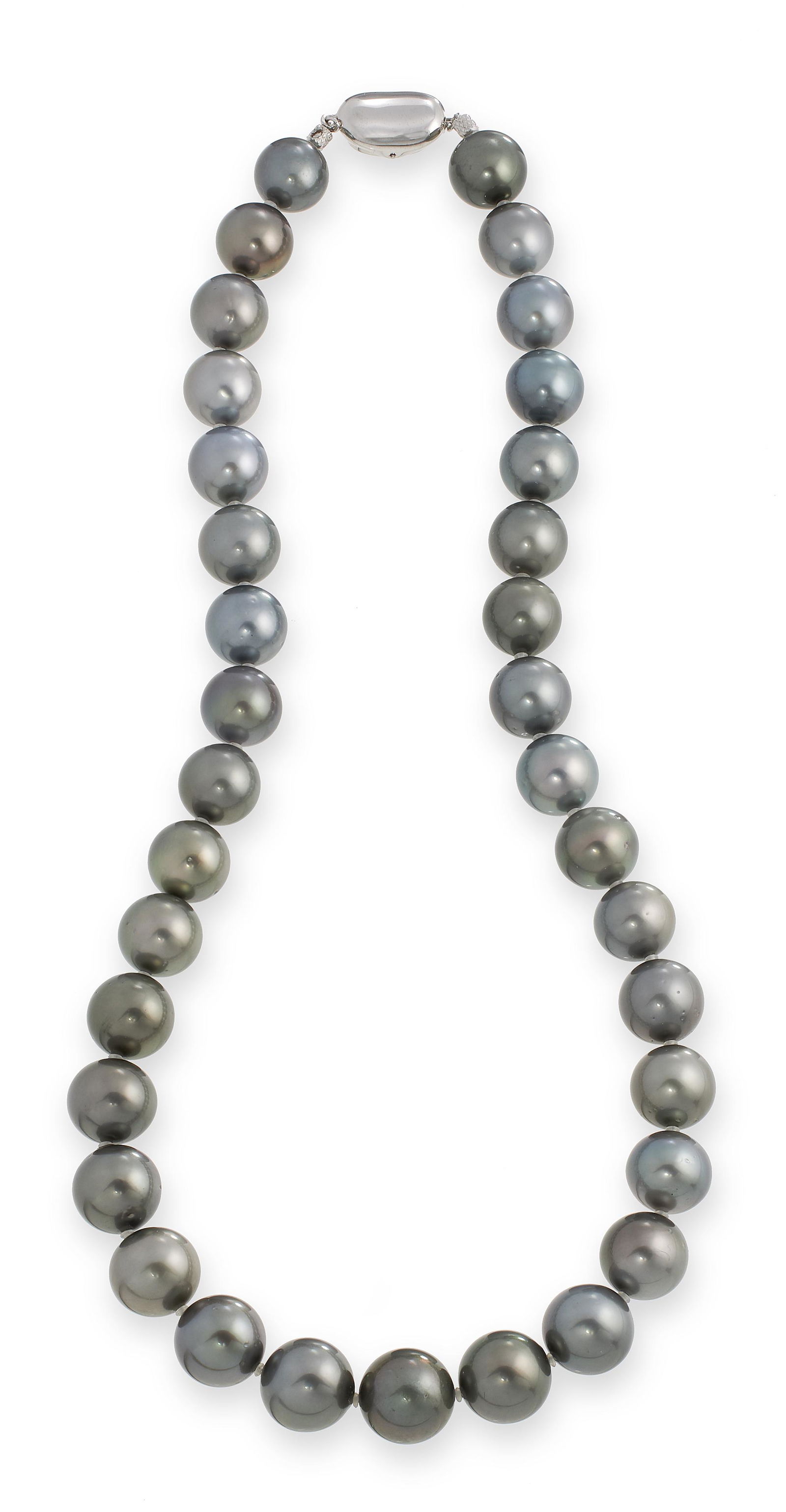 TAHITIAN SOUTH SEA BLACK PEARL NECKLACE Approx. 51.59 total dwt. (1 of 1)