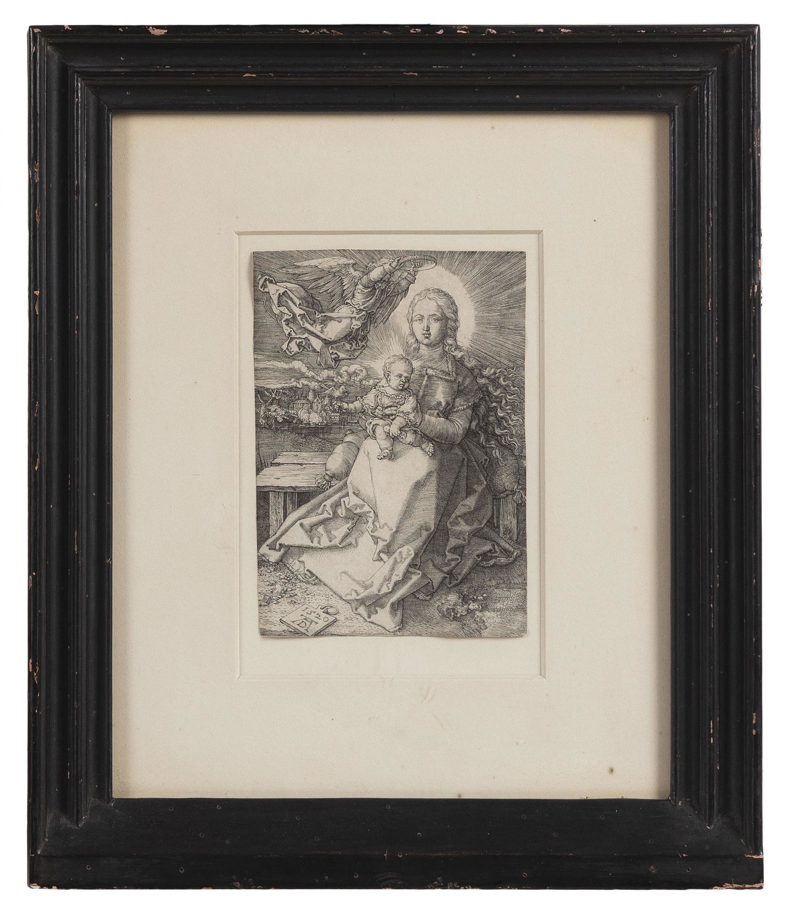 ALBRECHT DÜRER (Germany, 1471-1528), “The Virgin and Child Crowned by one Angel”, (1 of 3)