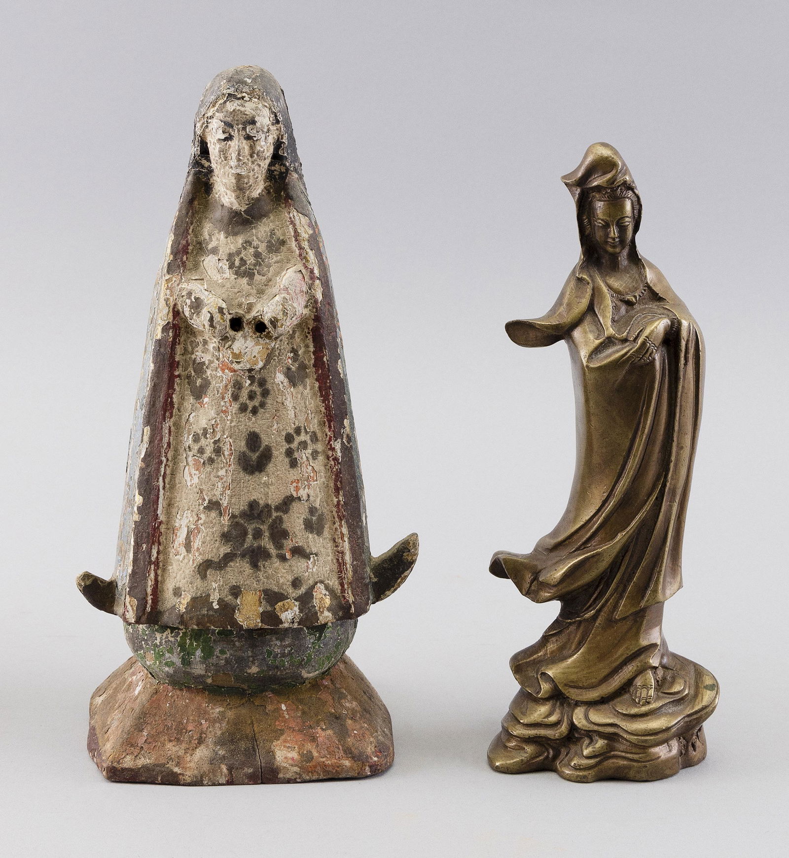 TWO FIGURAL SCULPTURES (1 of 2)