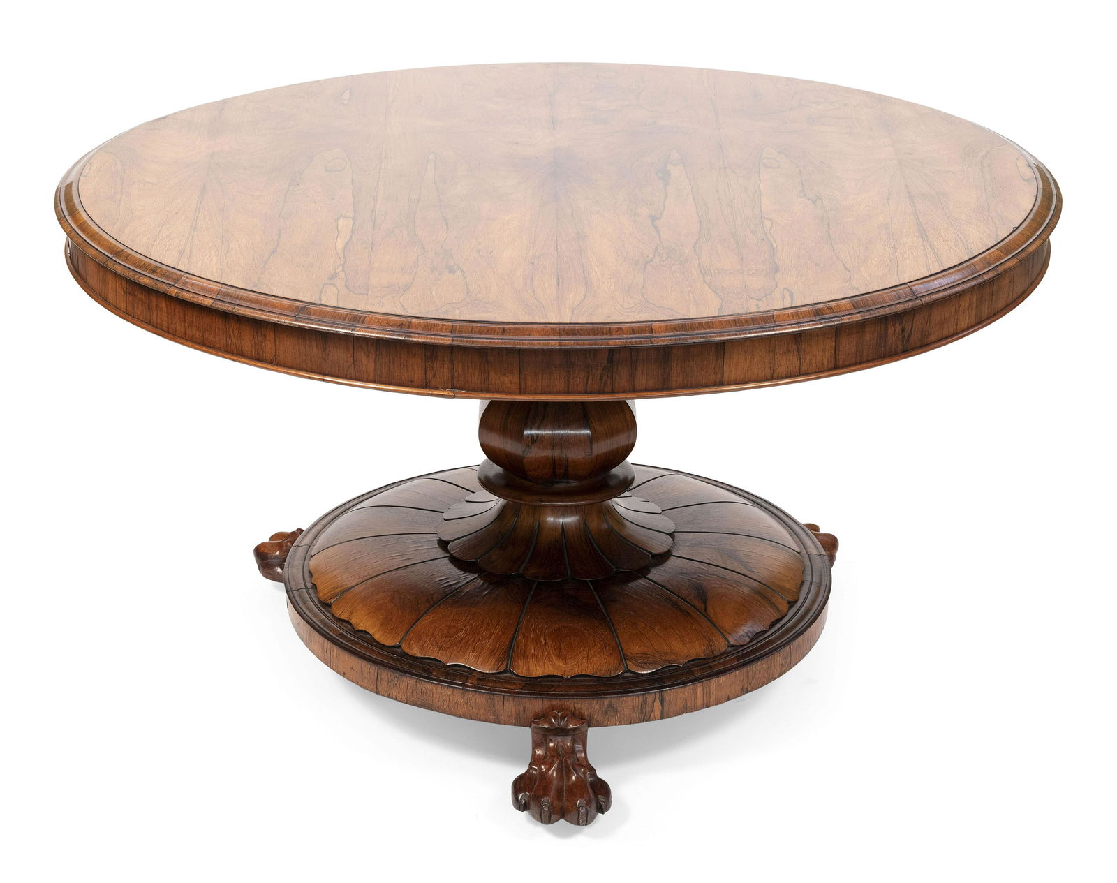 CONTINENTAL BREAKFAST TABLE 19th Century Height 29”. Top diameter 54”. (1 of 1)