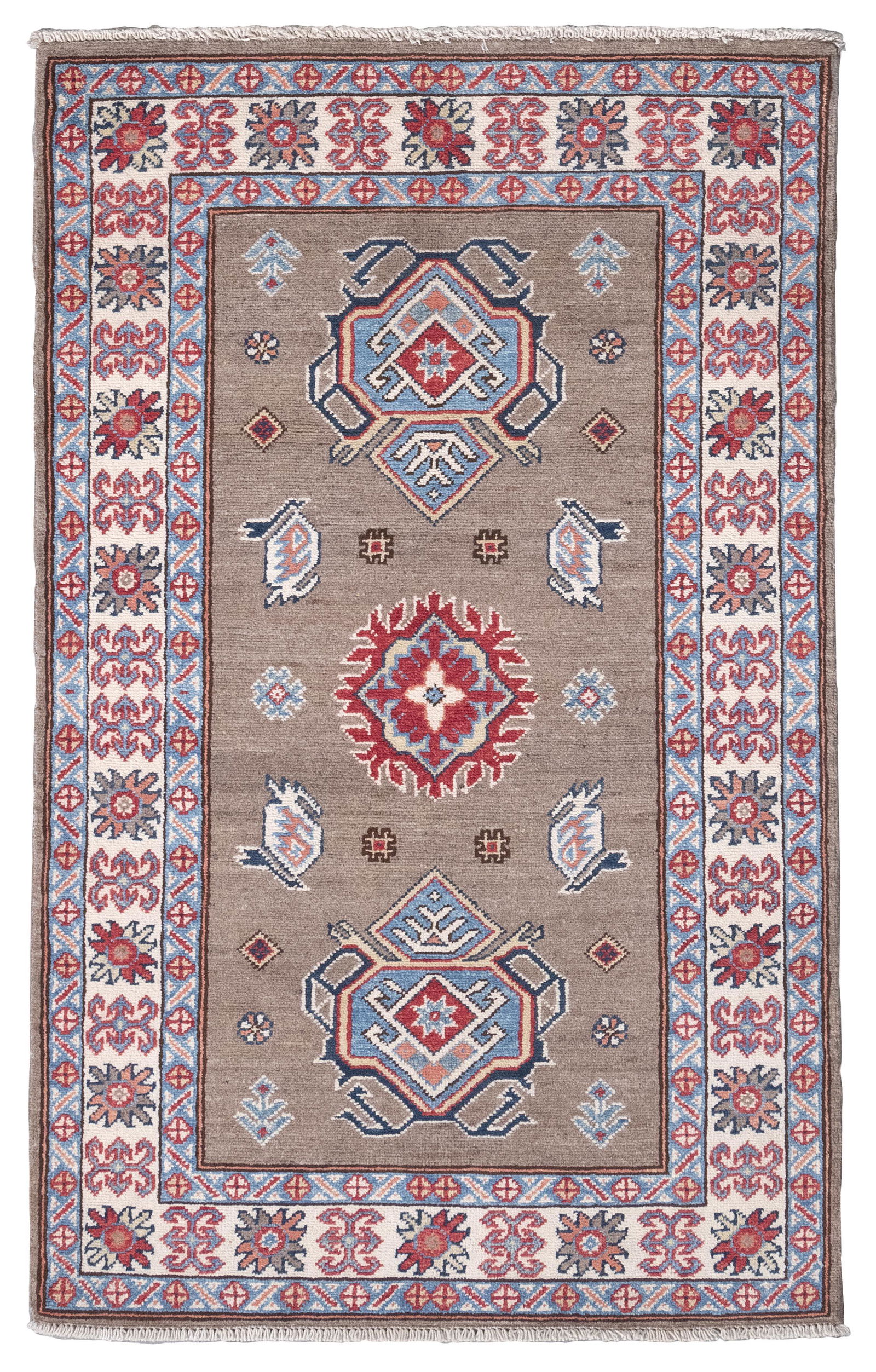 CAUCASIAN DESIGN RUG: 3’0” X 5’0” 21st Century (1 of 1)