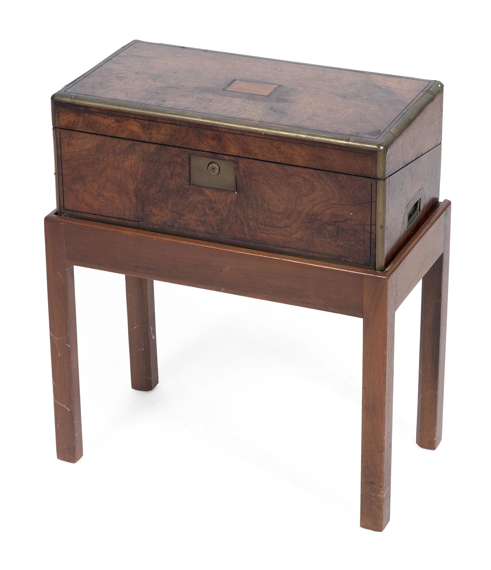 CAPTAIN'S DESK WITH STAND 19th Century Height 23.5”. Width 19”. Depth 10.5”. (1 of 1)