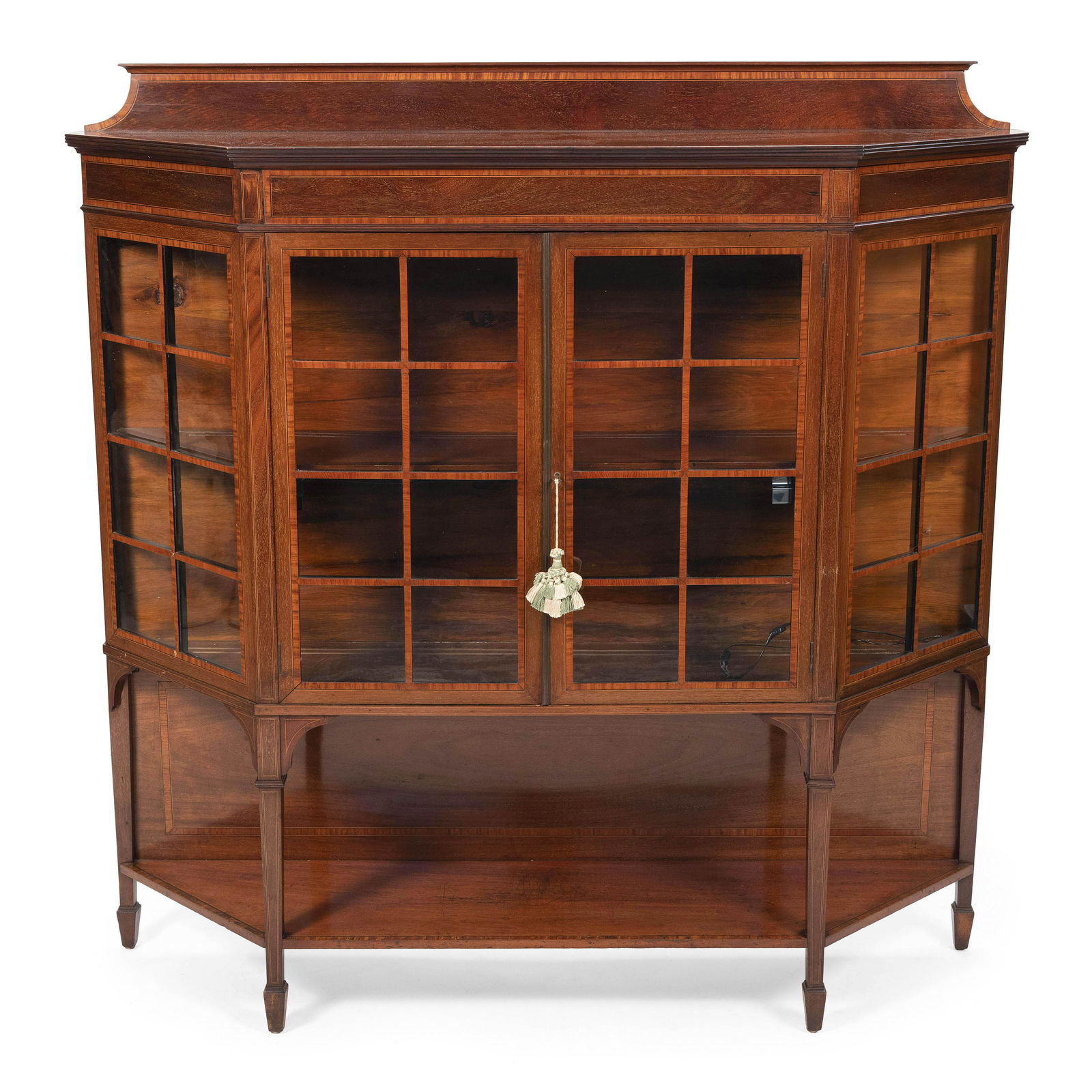 CUSTOM-MADE CABINET 20th Century Height 57.5”. Width 57.5”. Depth 14.5”. (1 of 1)