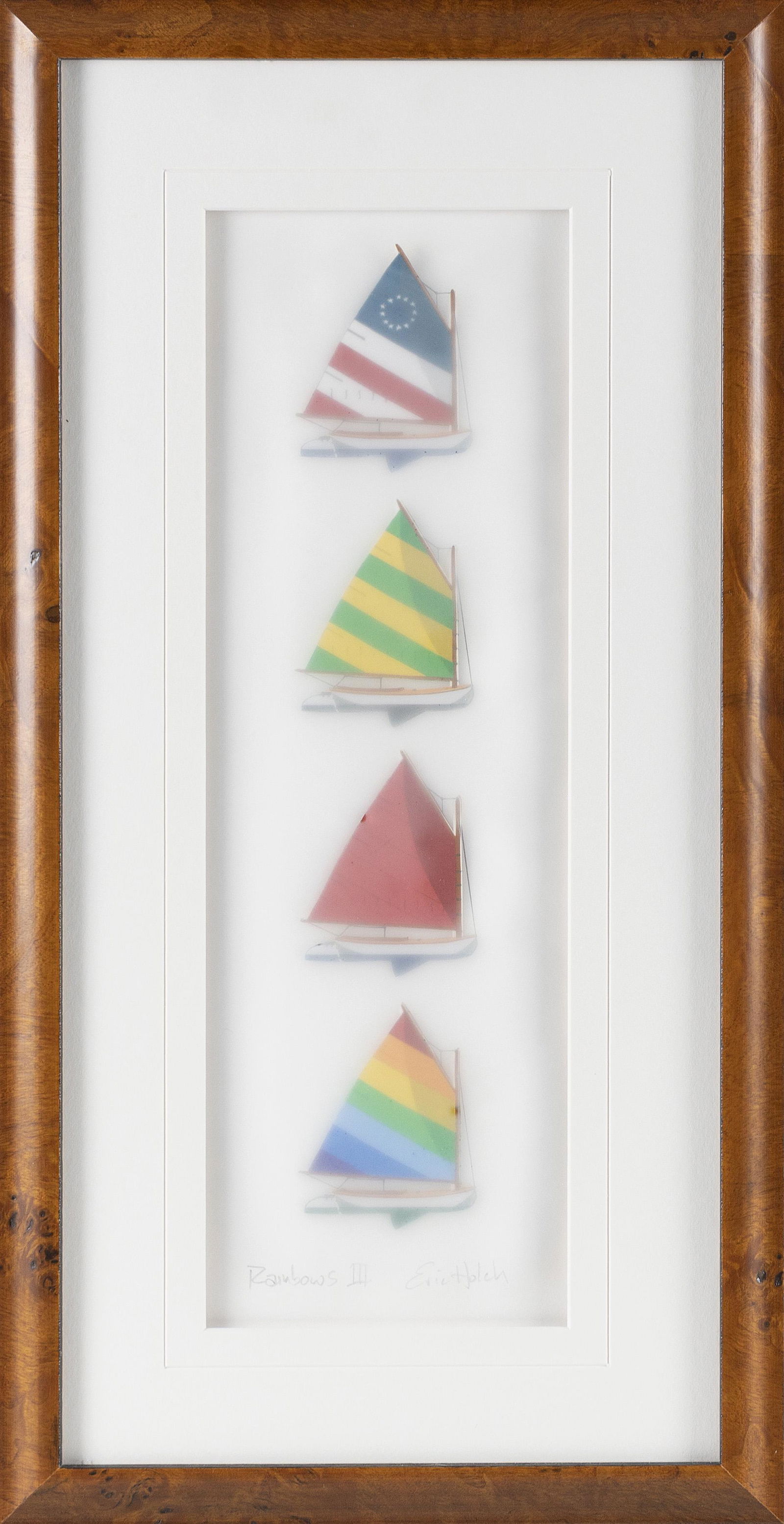 ERIC HOLCH (Nantucket, Massachusetts, Contemporary), "Rainbow III"., Serigraph on paper, 14.25" x (1 of 2)