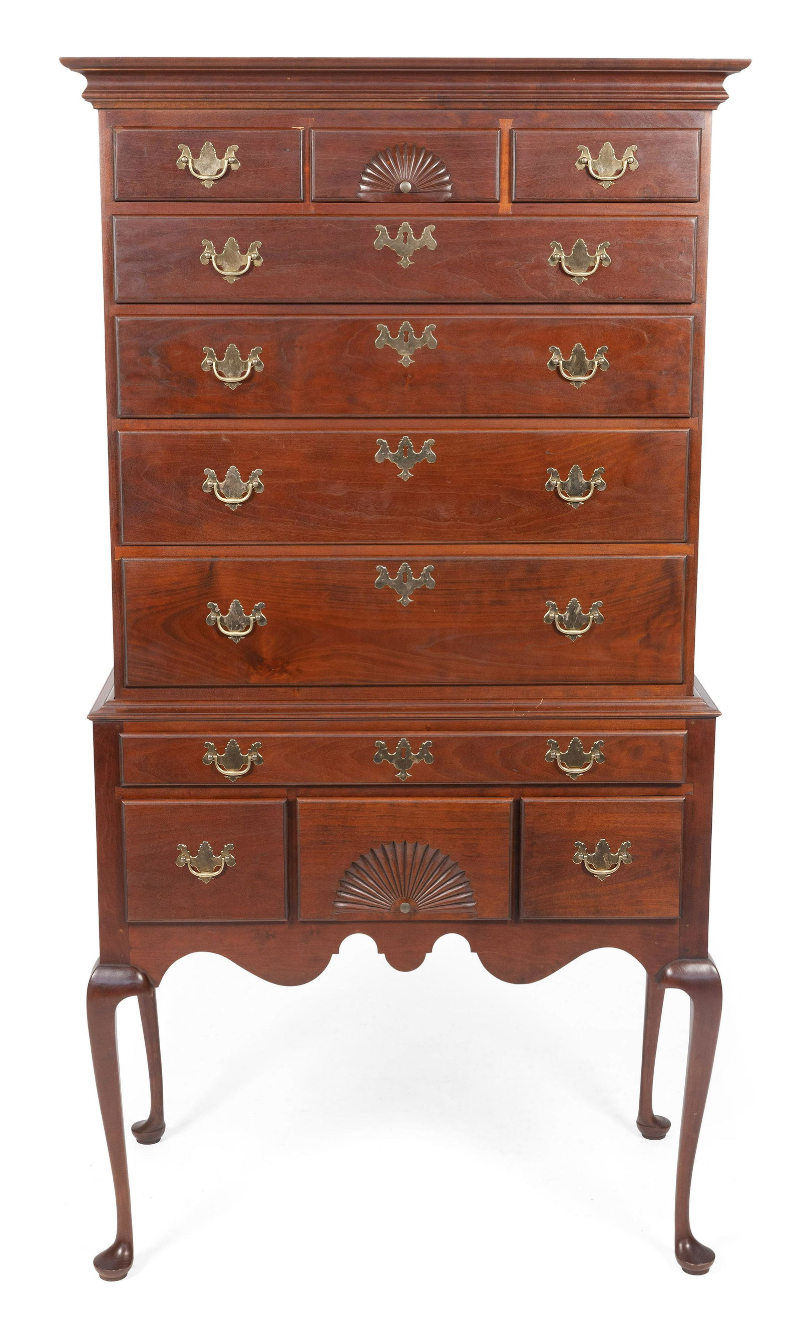 ELDRED WHEELER HIGHBOY Massachusetts, 20th Century Height 72”. Width 37”. Depth 19” (1 of 2)
