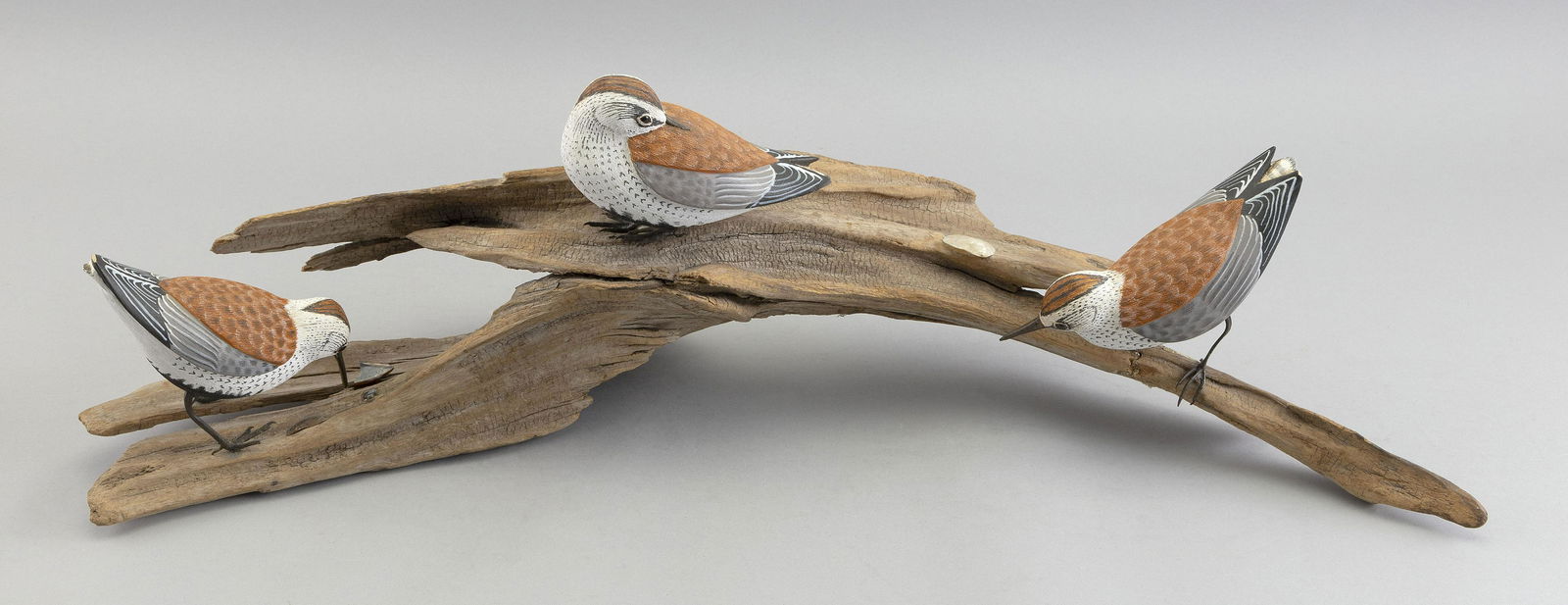 THREE KENNETH JONES DUNLIN CARVINGS 20th Century Length 24”. (1 of 2)