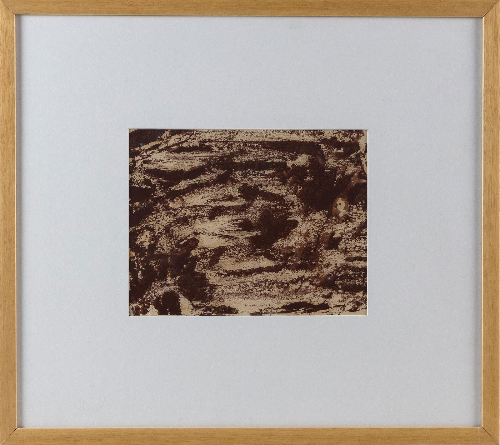 DORA MAAR (France, 1907-1997), Abstract in browns., Watercolor on paper, 10" x 8" sight. Framed (1 of 2)