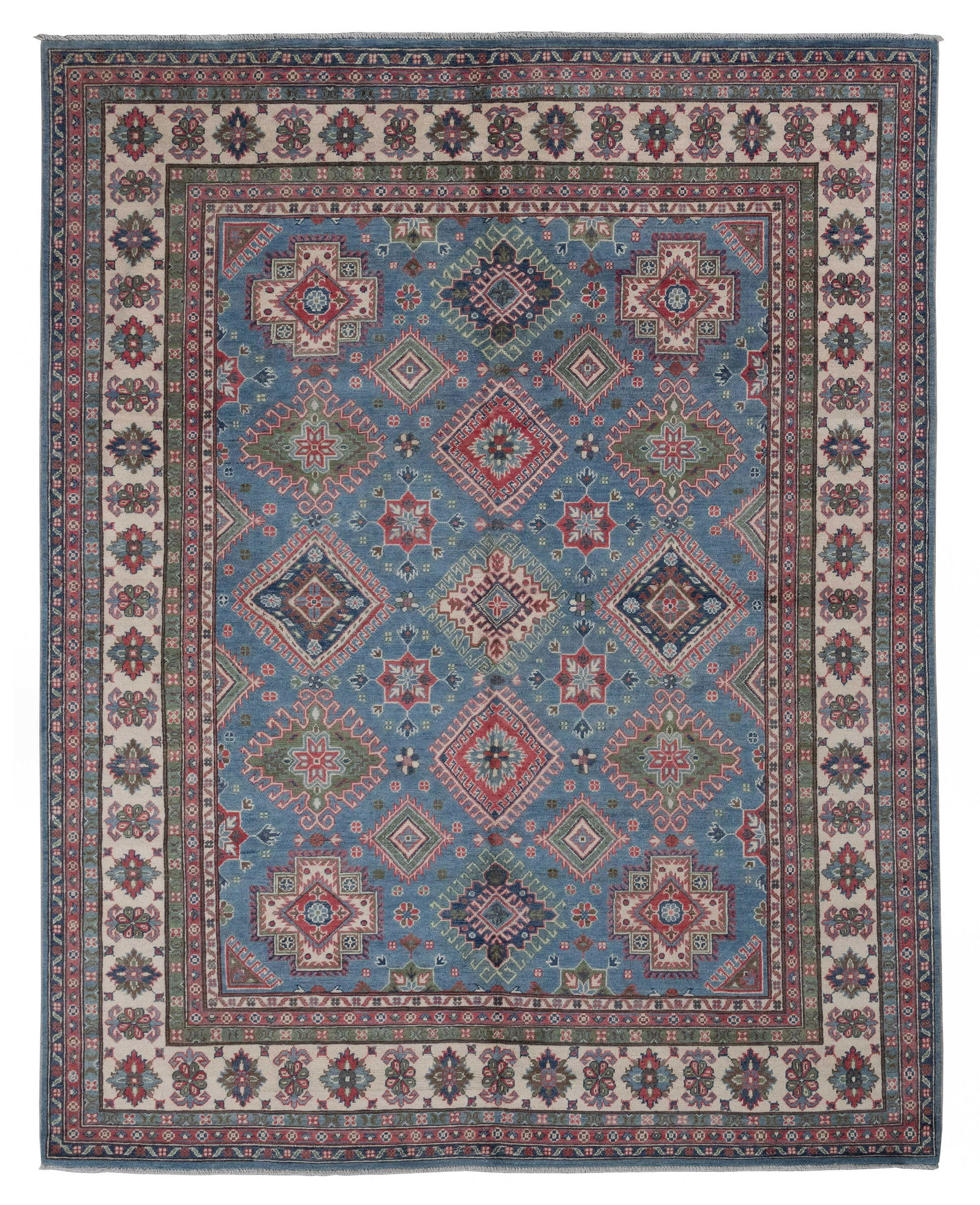CAUCASIAN DESIGN RUG: 7’10" X 9’10” 21st Century (1 of 1)