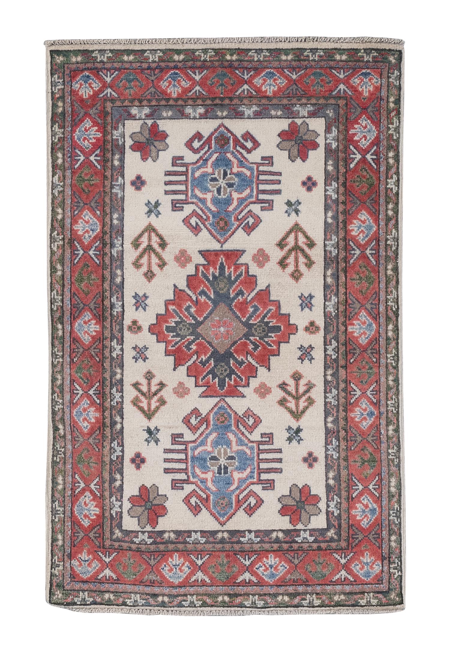 KAZAK DESIGN RUG: 2’7” X 4’1” 21st Century (1 of 1)