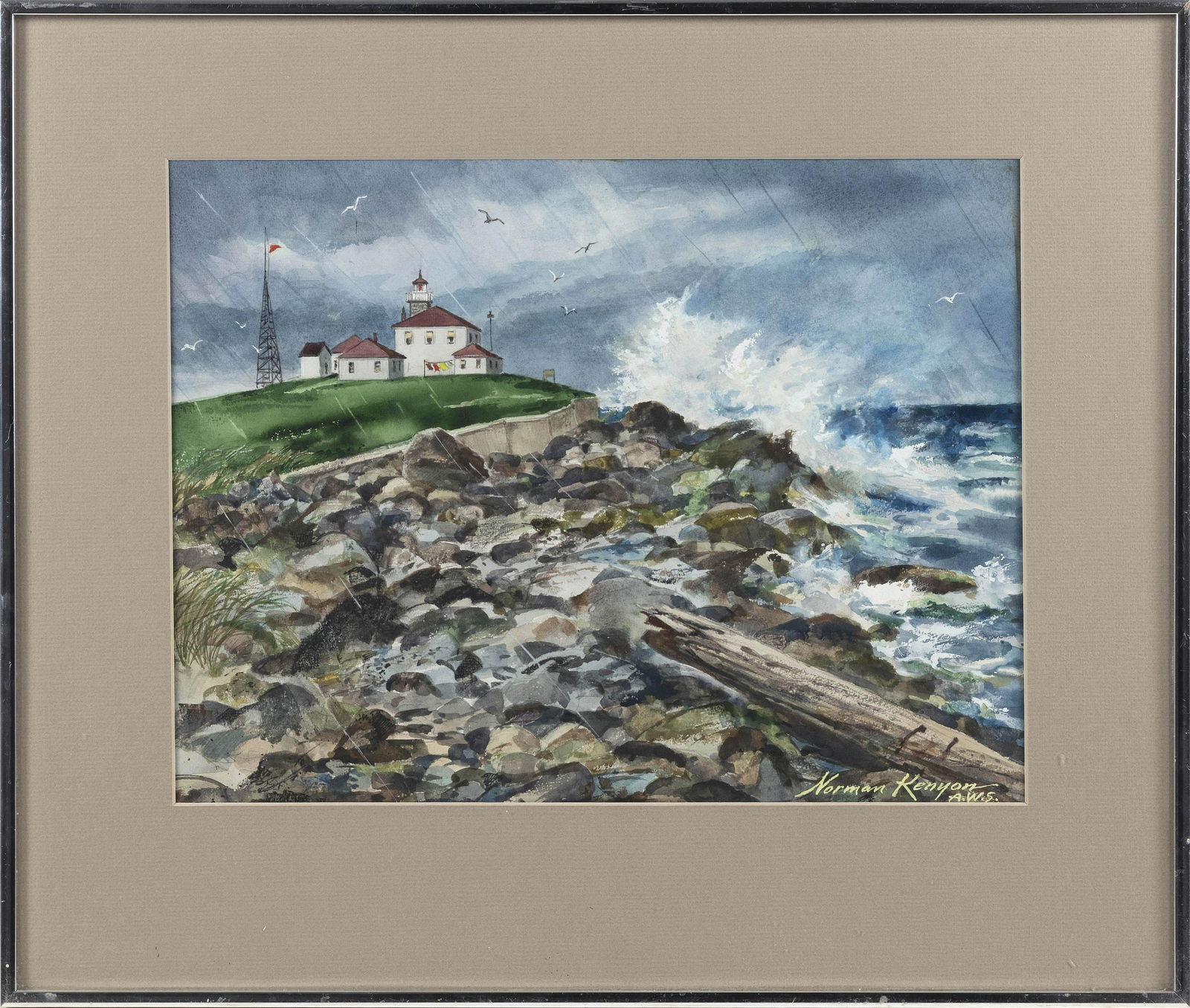 NORMAN KENYON (Massachusetts, 1901-2001), “‘Storm Threat’ Watch Hill ‘ (1 of 2)