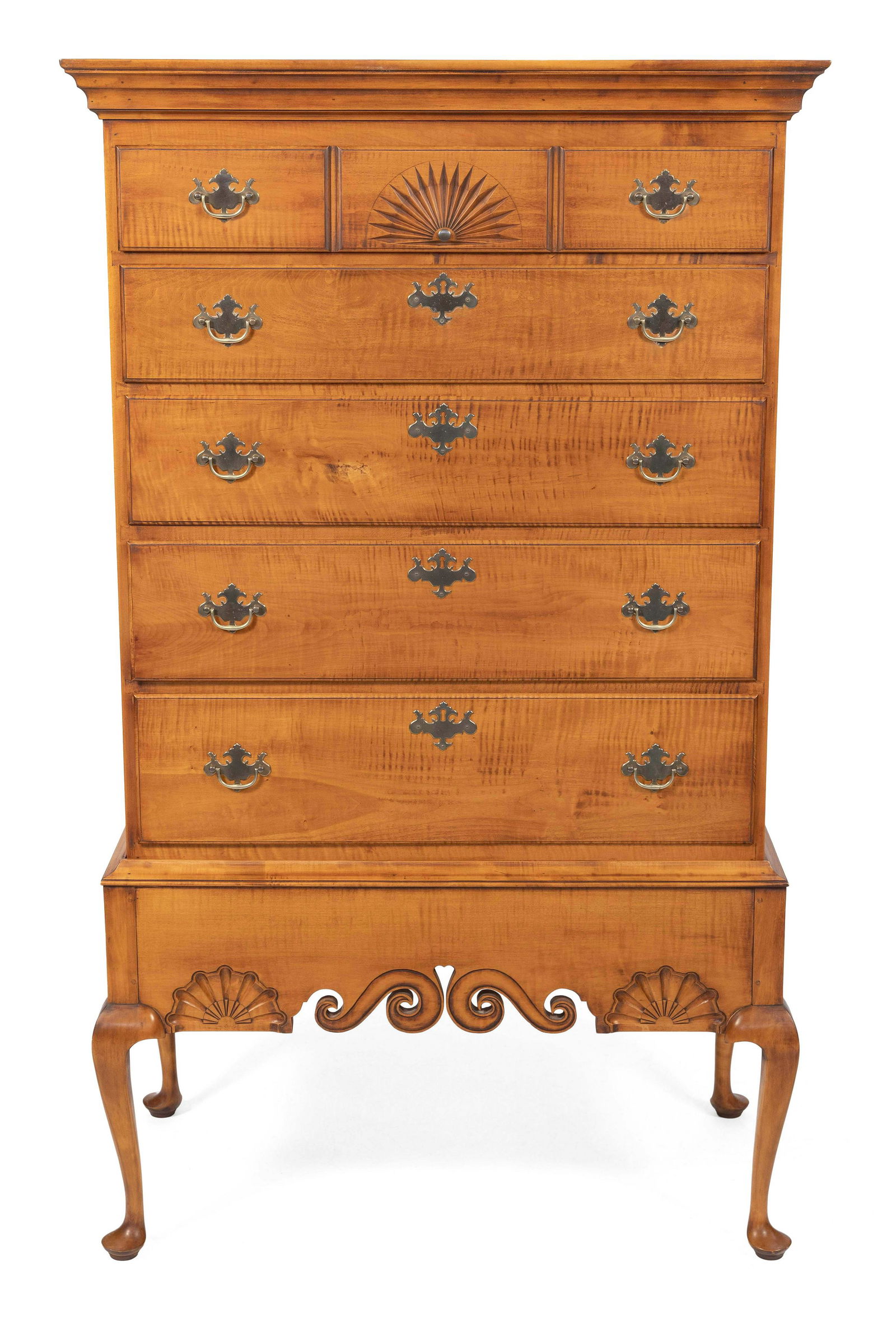 ELDRED WHEELER DUNLAP-STYLE CHEST-ON-FRAME 20th Century Height 63”. Width 36”. Depth (1 of 1)