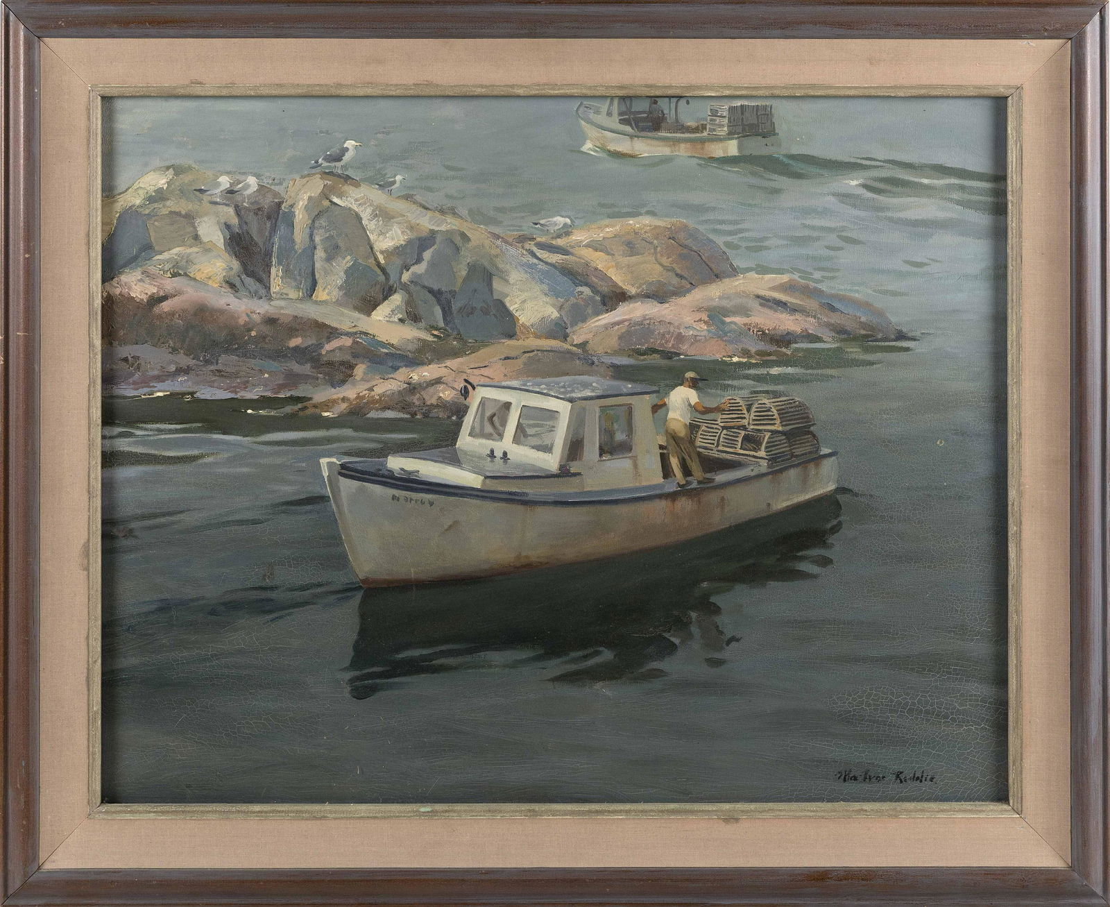 MACIVOR REDDIE (Massachusetts/New York, 1899-1966), "June Morning Fog"., Oil on canvas, 22" x 28". (1 of 2)