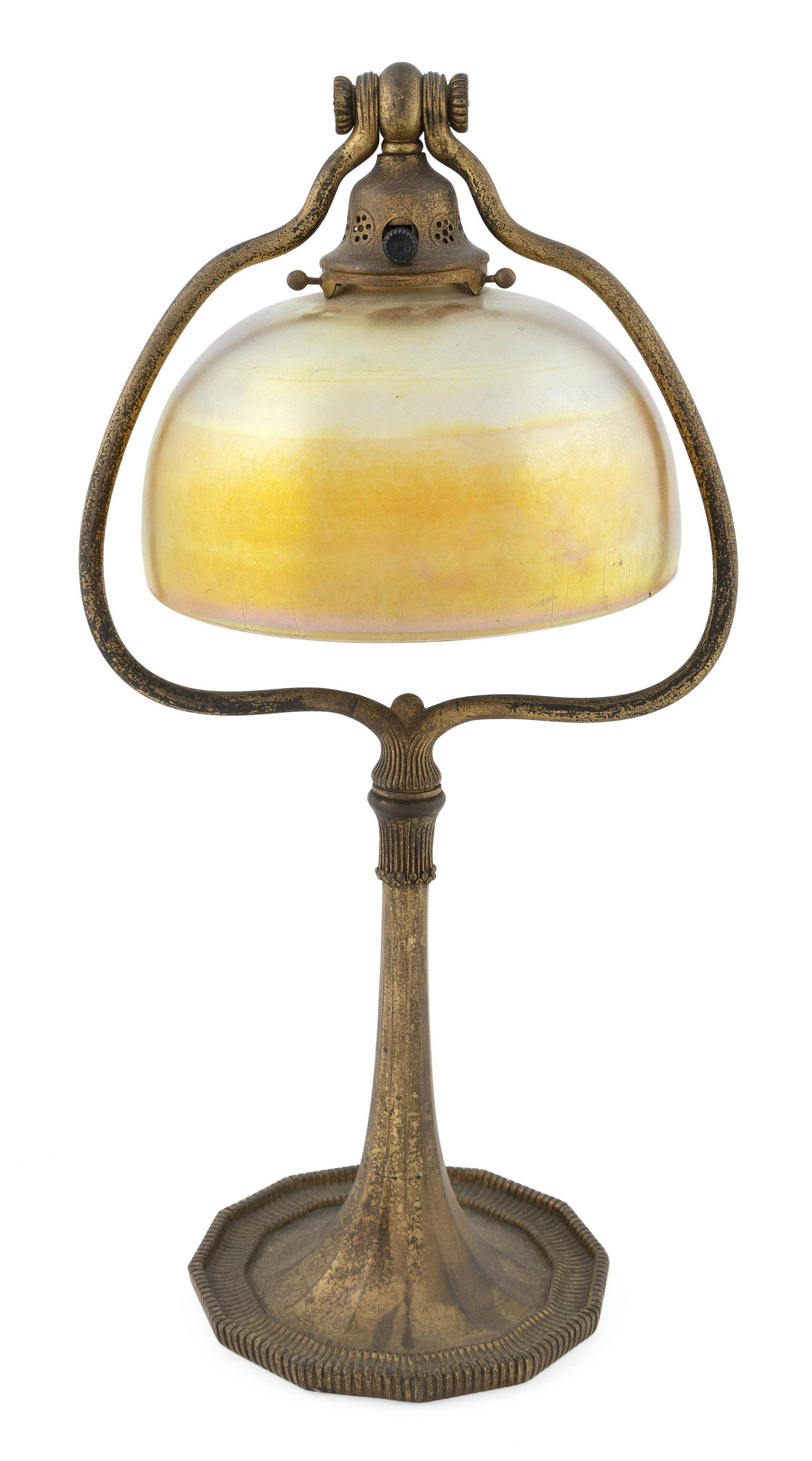 TIFFANY STUDIOS DESK LAMP New York, Circa 1910 Height 19". (1 of 5)
