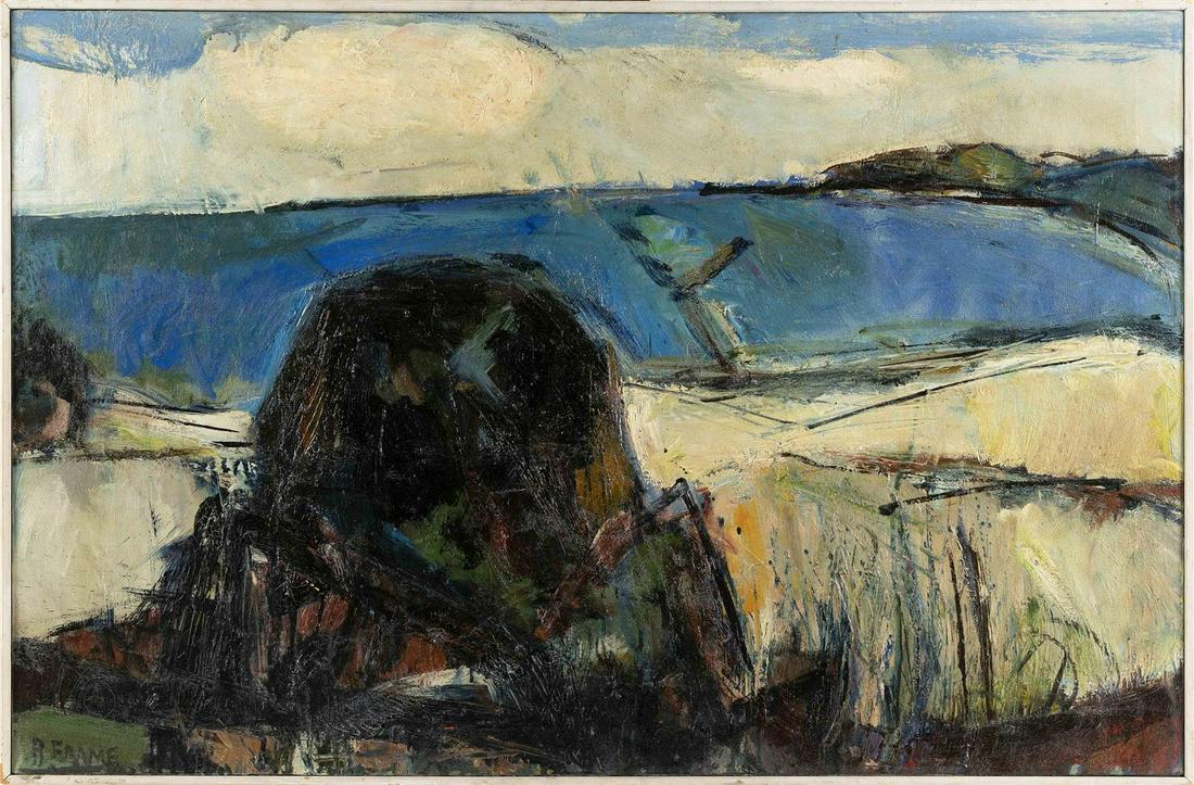 ROBERT AARON FRAME (California/United Kingdom, 1924-1999), Monterey coast., Oil on canvas, 26" x (1 of 16)