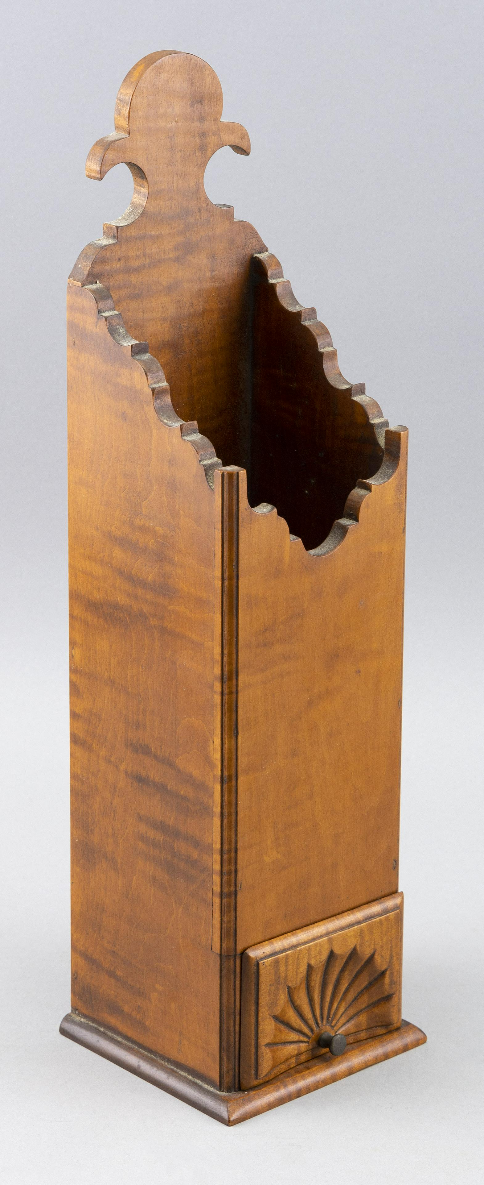 ELDRED WHEELER PIPE BOX Massachusetts, 20th Century Height 16.5”. Width 4.5”. Depth (1 of 2)