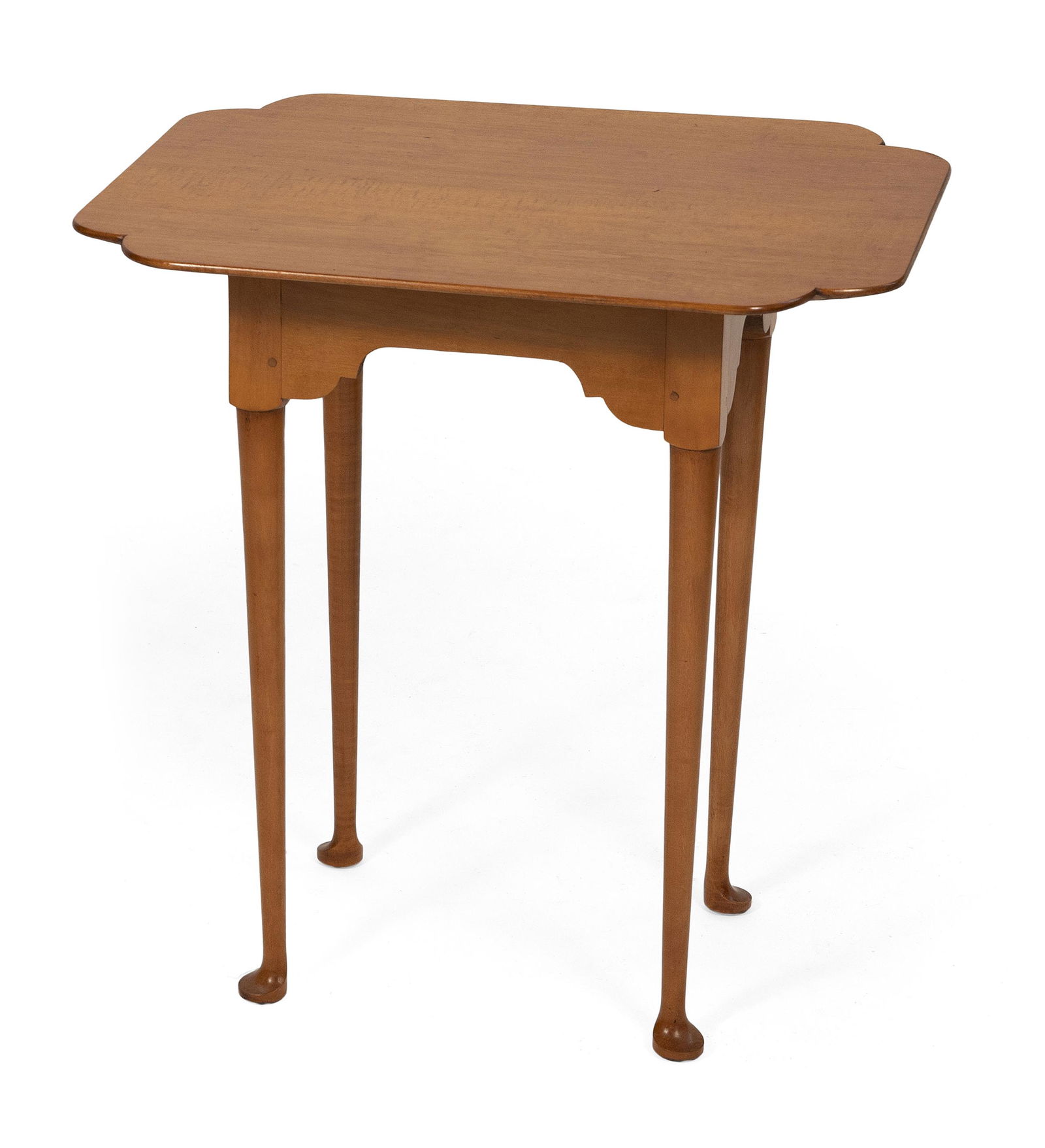 ELDRED WHEELER TEA TABLE Massachusetts, 20th Century Height 25”. Length 23.75”. Width (1 of 1)