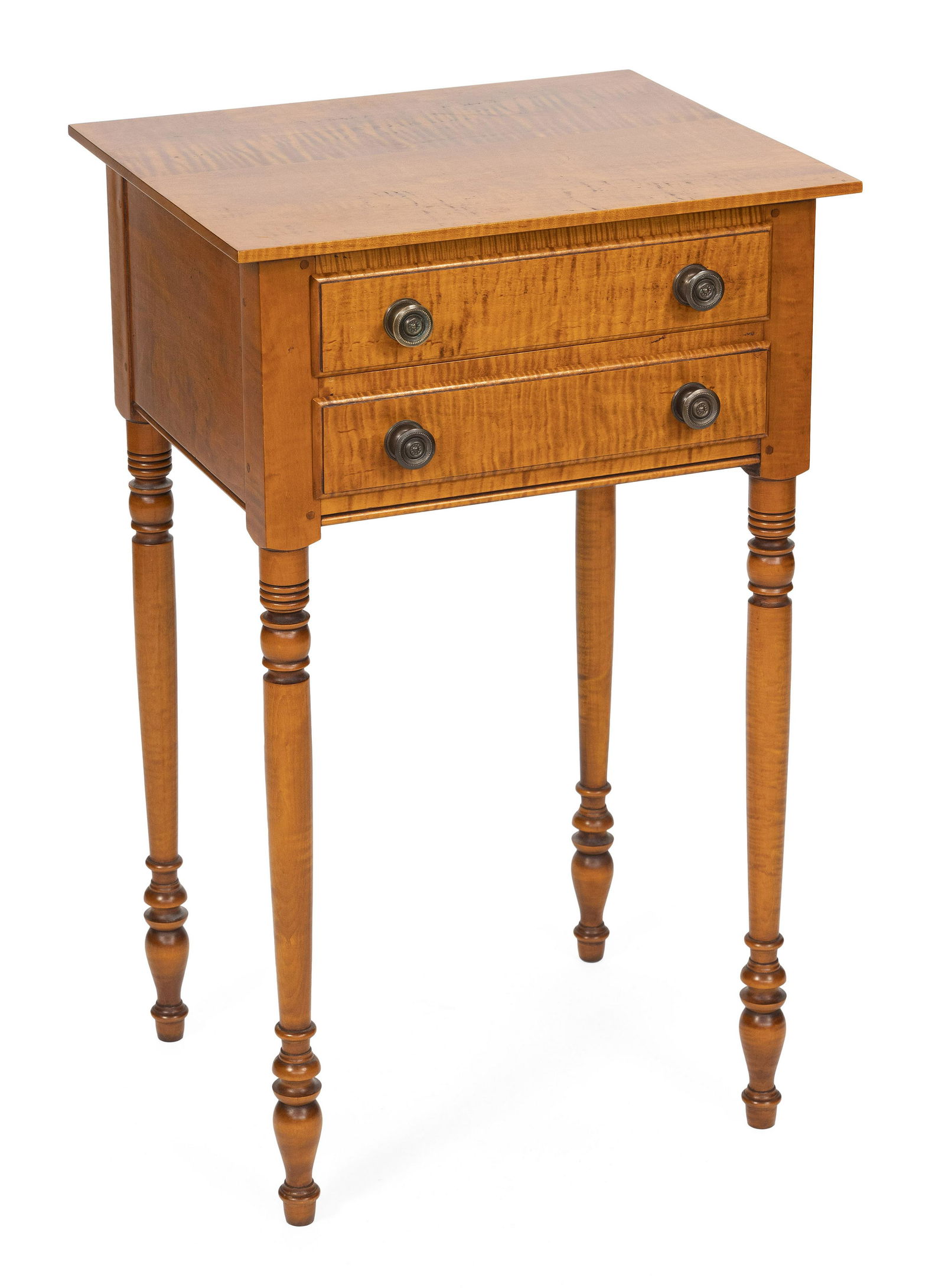 ELDRED WHEELER TWO-DRAWER STAND Massachusetts, 20th Century Height 32.5”. Width 20”. (1 of 1)