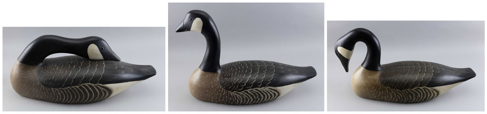 THREE HOLGER SMITH CANADA GEESE Massachusetts, 20th Century Lengths from 21” to 25”. (1 of 10)
