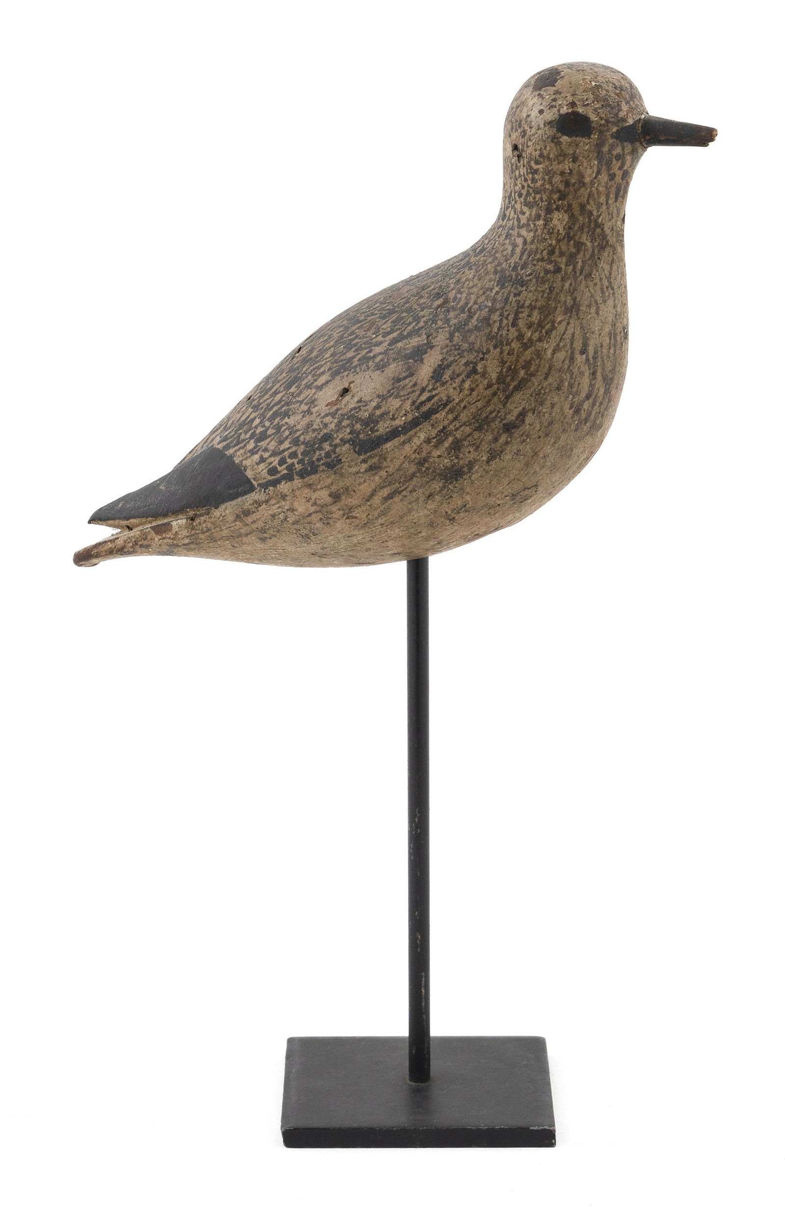 NANTUCKET PLOVER DECOY Circa 1890 Length 9.5". (1 of 3)
