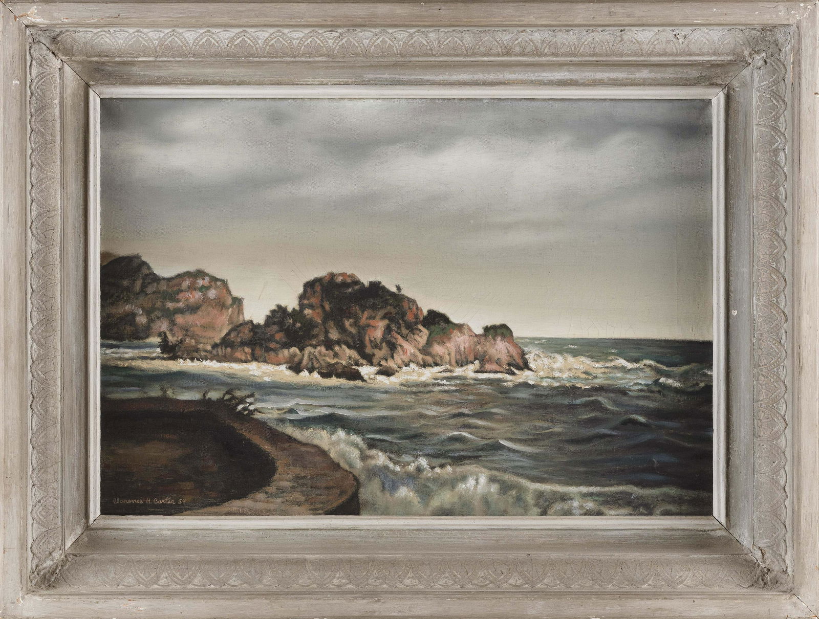 CLARENCE HOLBROOK CARTER (Ohio/New Jersey, 1904-2000), “Isola Bella (Taormina, Sicily)” (1 of 2)